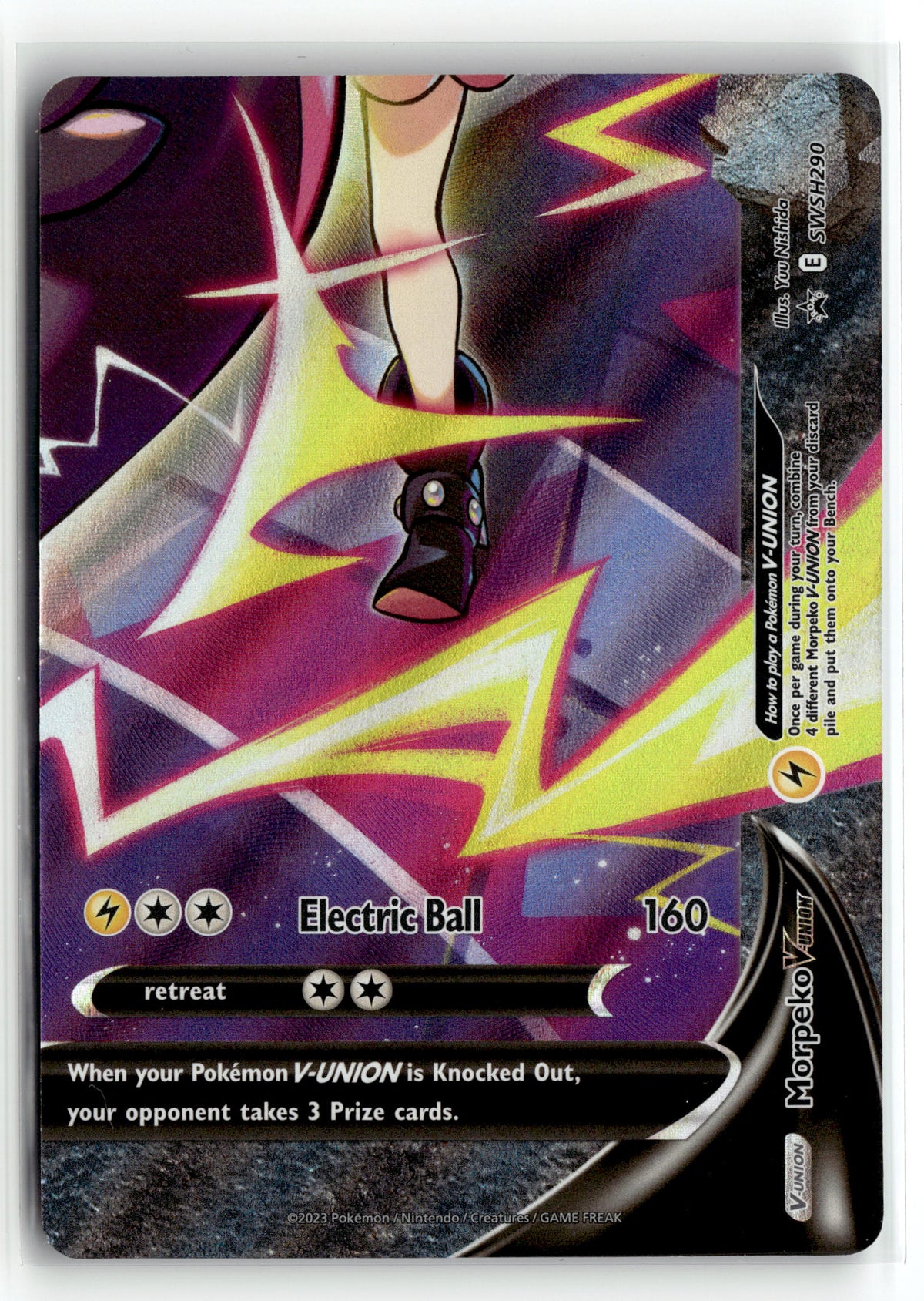 Pokemon tcg SWSH: Sword & Shield Promo Cards #SWSH290 Morpeko V-Union