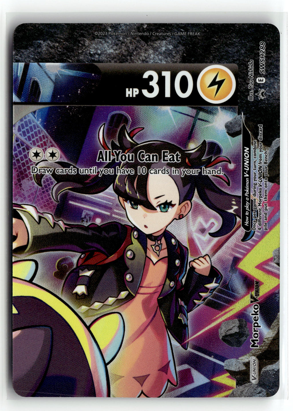 Pokemon tcg SWSH: Sword & Shield Promo Cards #SWSH288 Morpeko V-Union