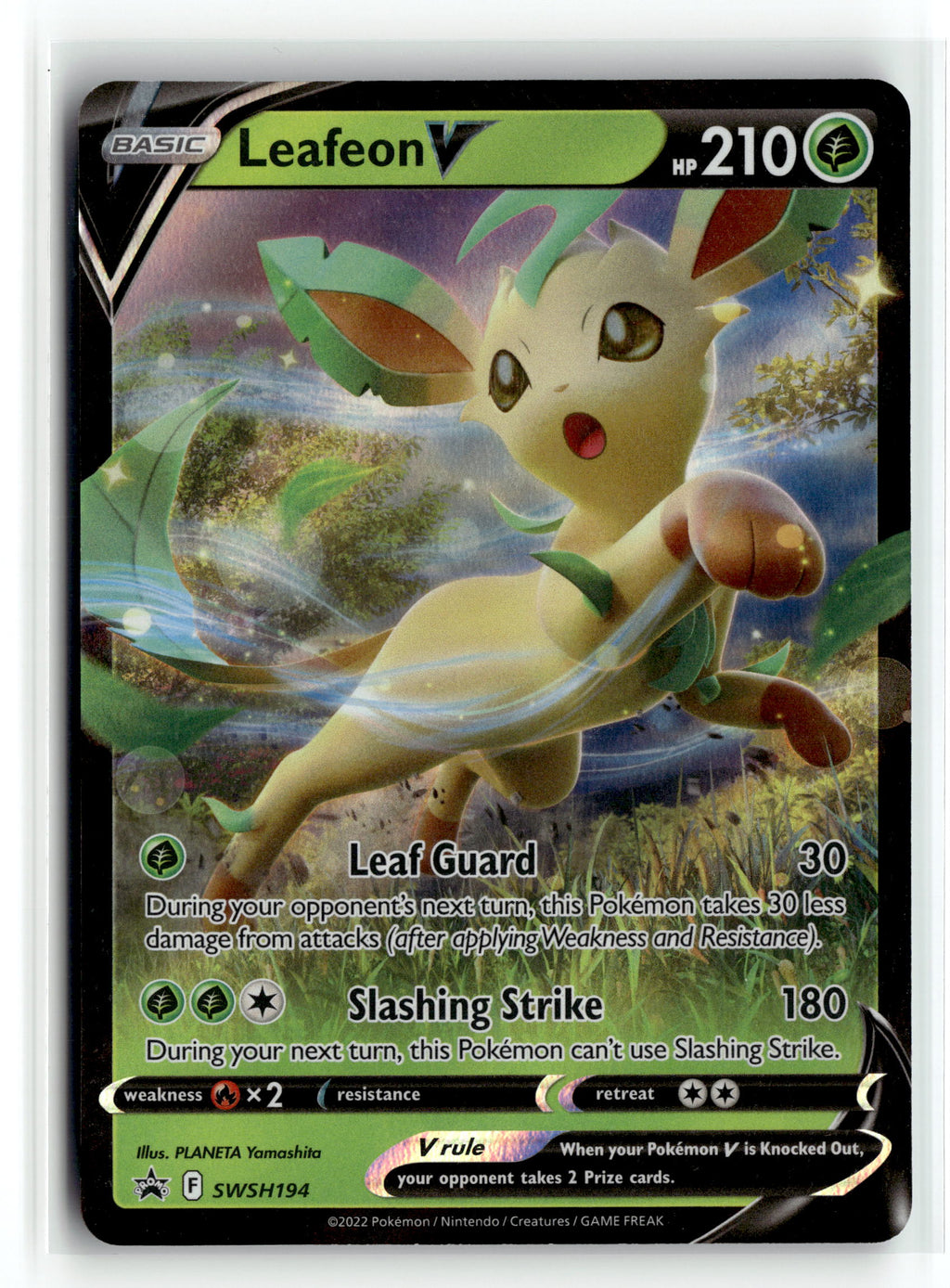 Pokemon tcg SWSH: Sword & Shield Promo Cards #SWSH194 Leafeon V