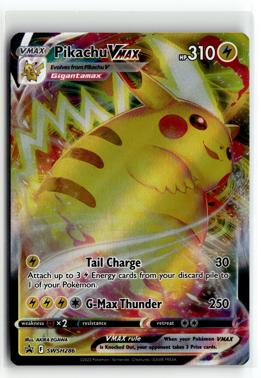 Pokemon tcg SWSH: Sword & Shield Promo Cards #SWSH286 Pikachu VMAX
