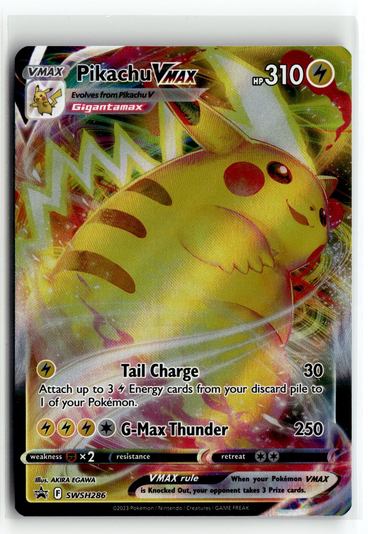 Pokemon tcg SWSH: Sword & Shield Promo Cards #SWSH286 Pikachu VMAX