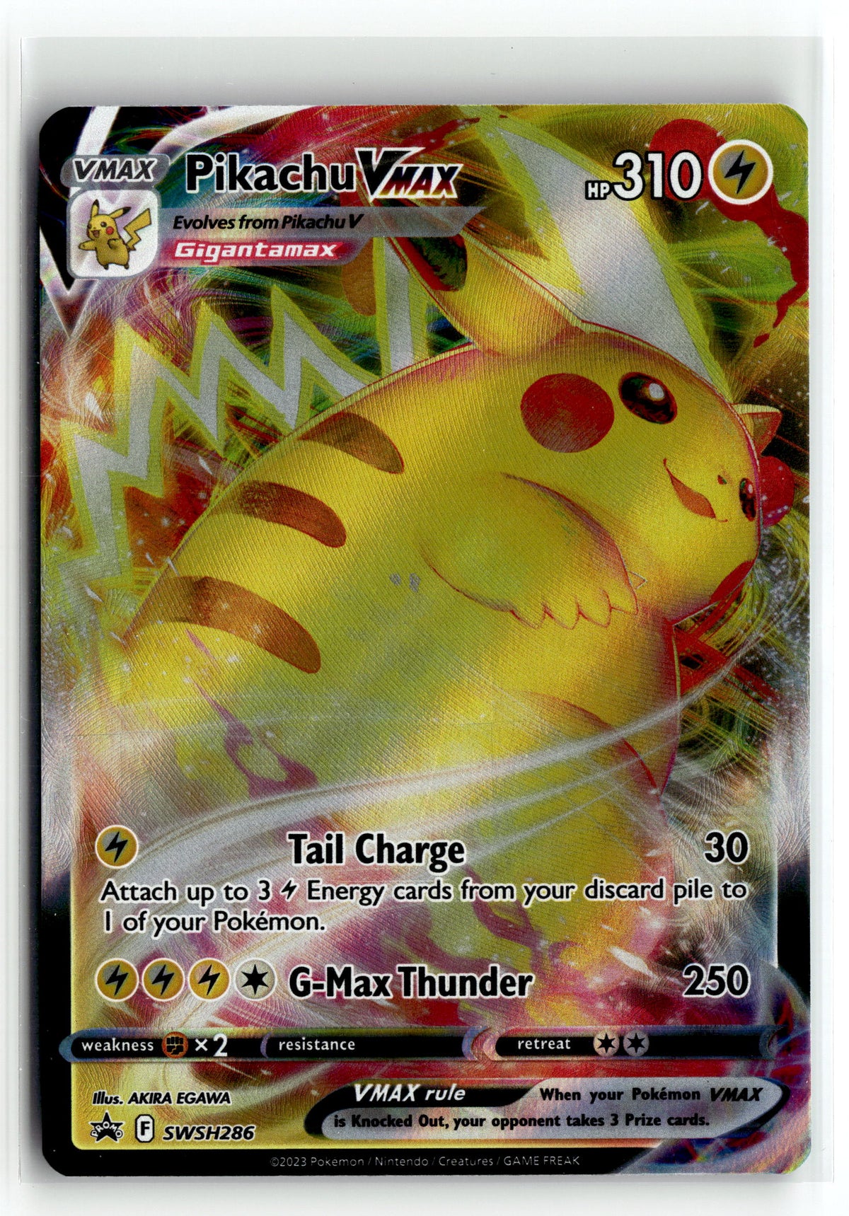Pokemon tcg SWSH: Sword & Shield Promo Cards #SWSH286 Pikachu VMAX