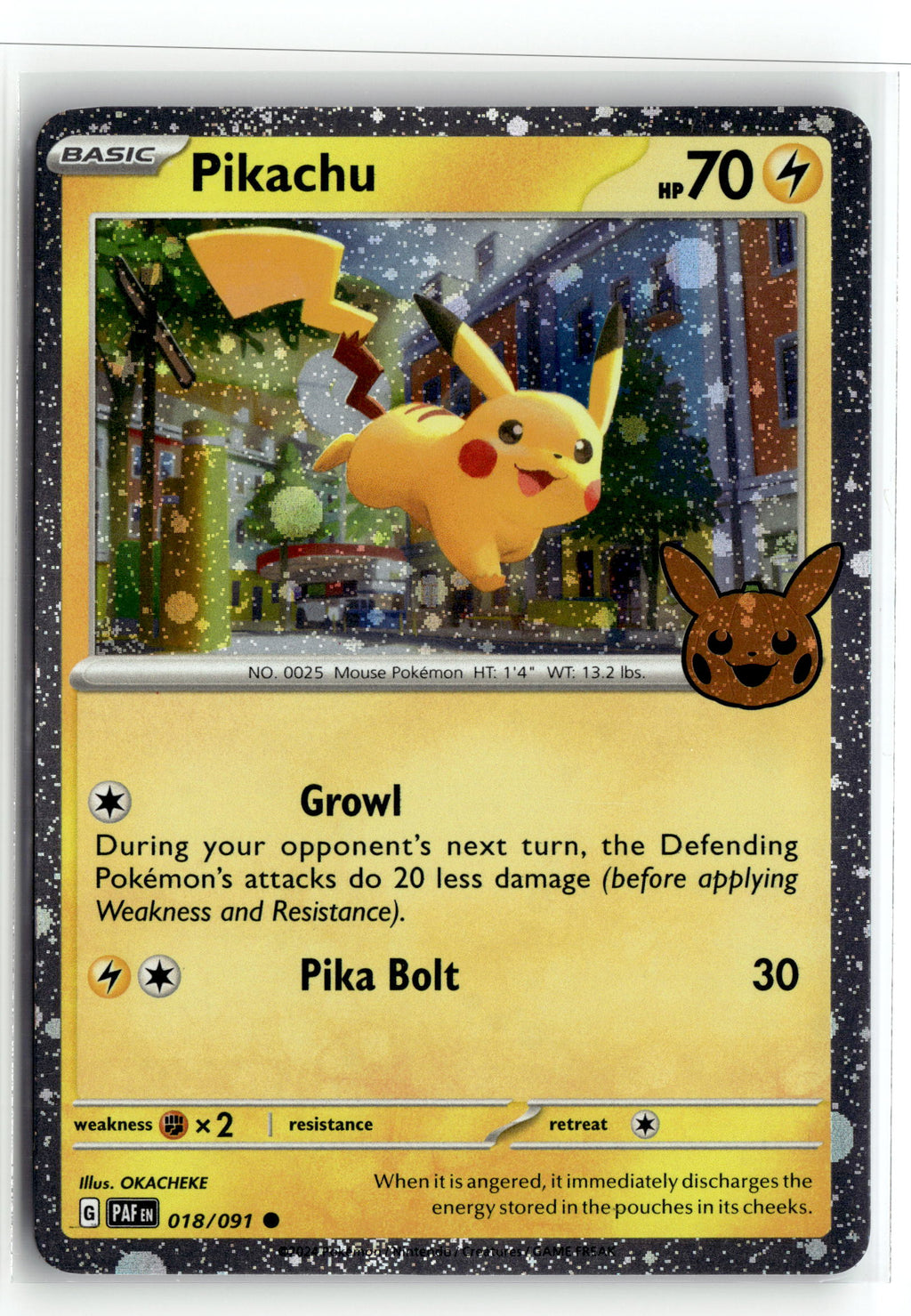 Pokemon tcg Trick or Trade BOOster Bundle 2024 #018/091 Pikachu