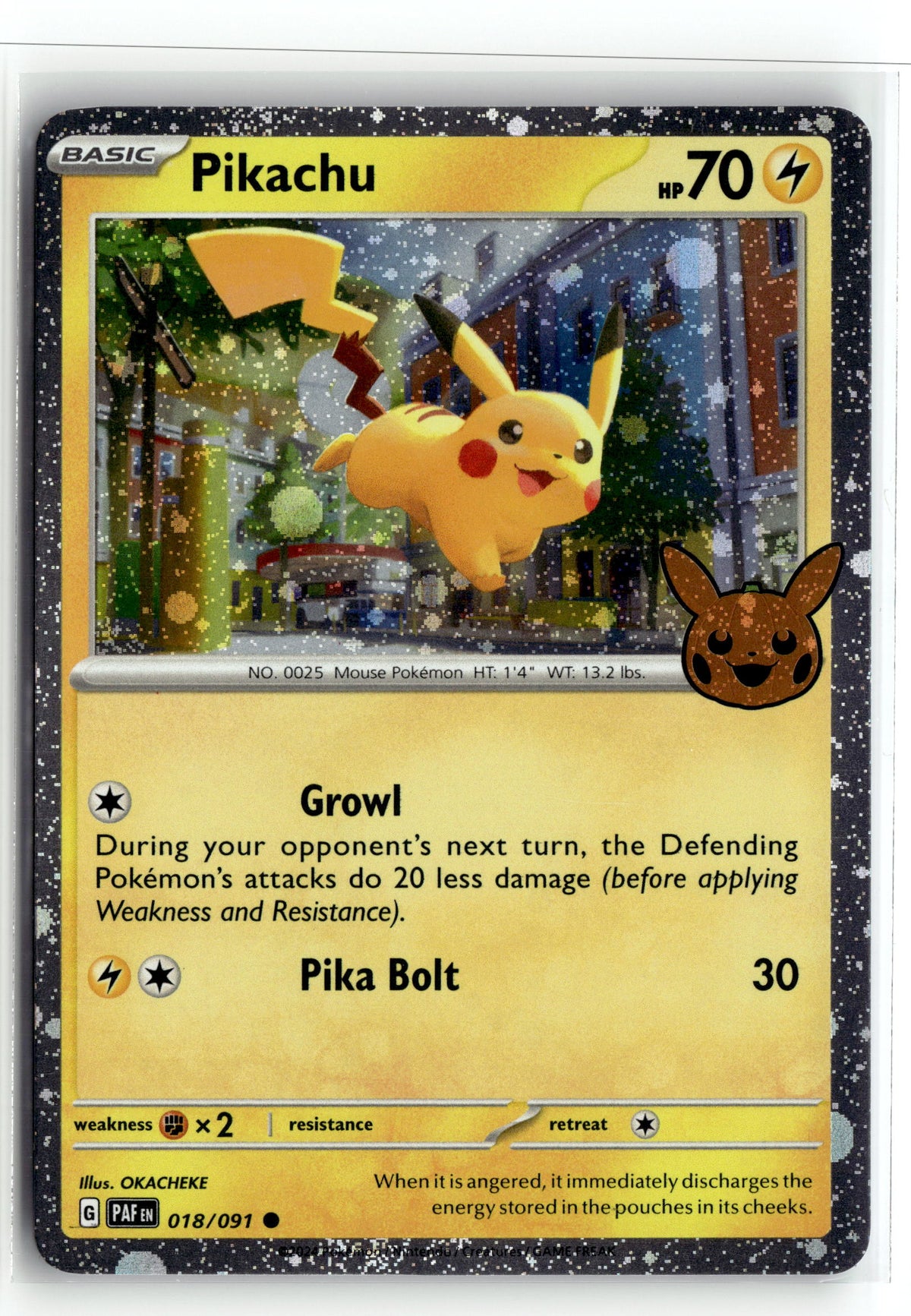 Pokemon tcg Trick or Trade BOOster Bundle 2024 #018/091 Pikachu