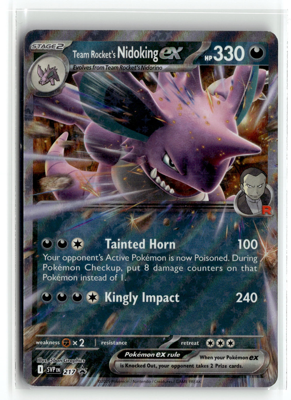 Pokemon tcg SV: Scarlet & Violet Promo Cards #217 Team Rocket's Nidoking ex