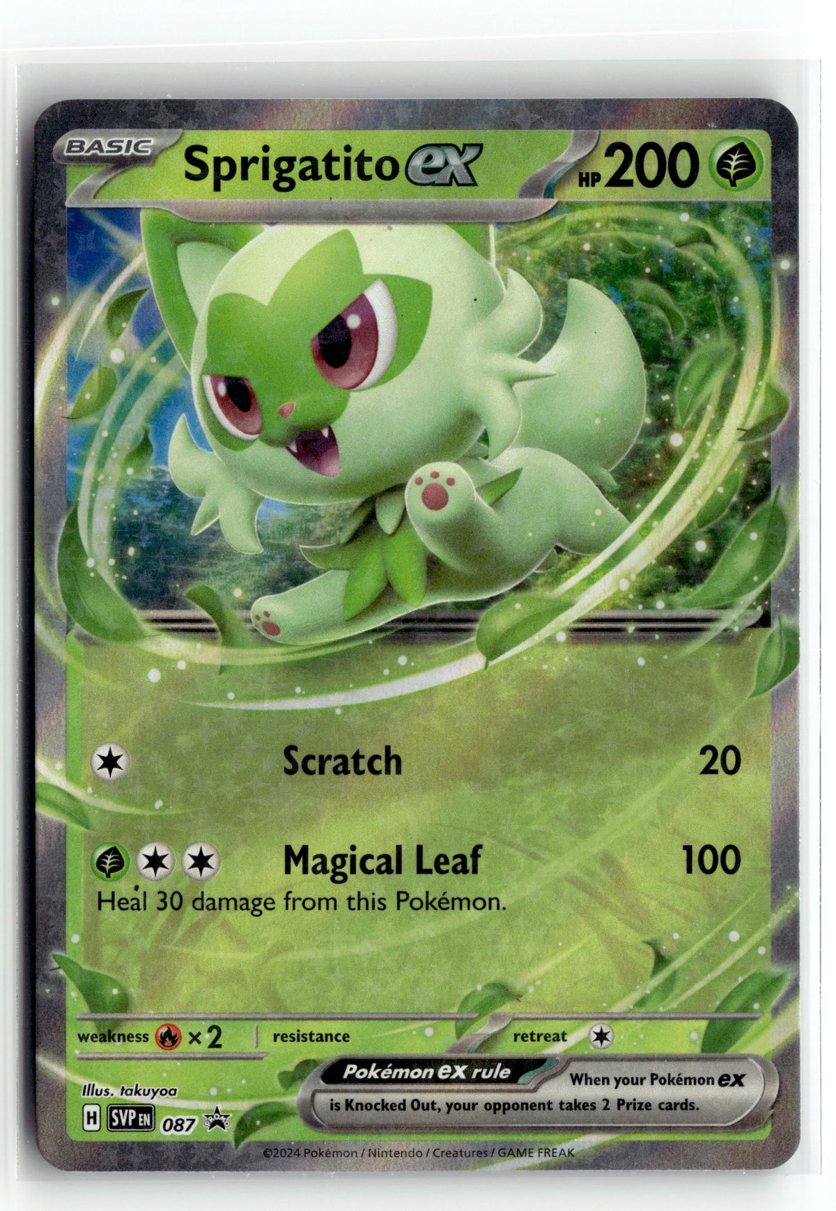 Pokemon tcg SV: Scarlet & Violet Promo Cards #087 Sprigatito ex