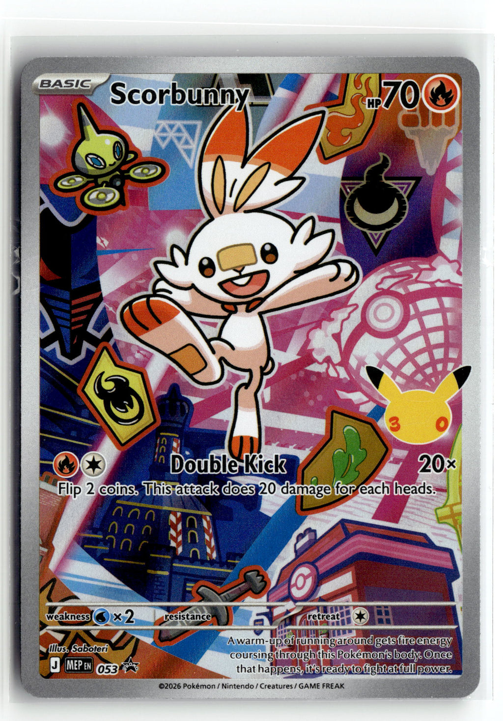 Pokemon tcg ME: Mega Evolution Promo #053 Scorbunny