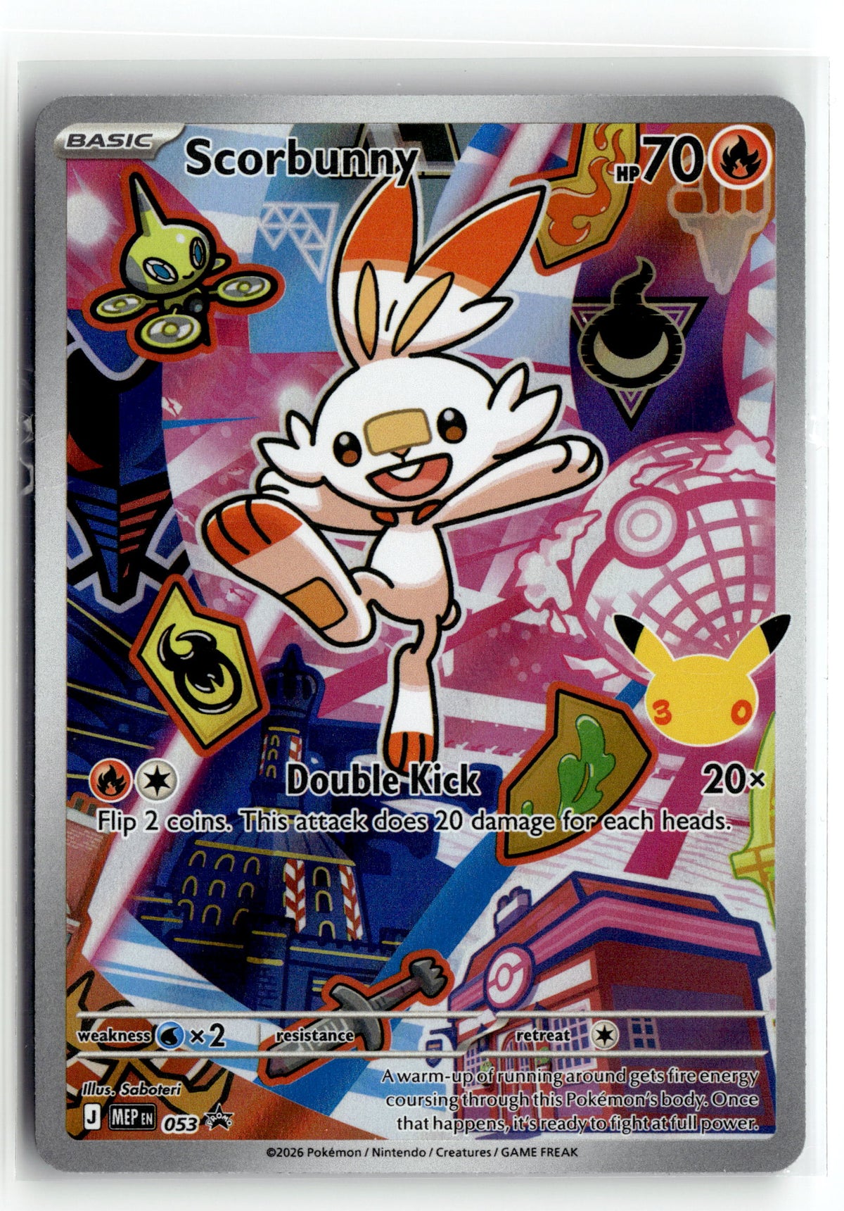 Pokemon tcg ME: Mega Evolution Promo #053 Scorbunny