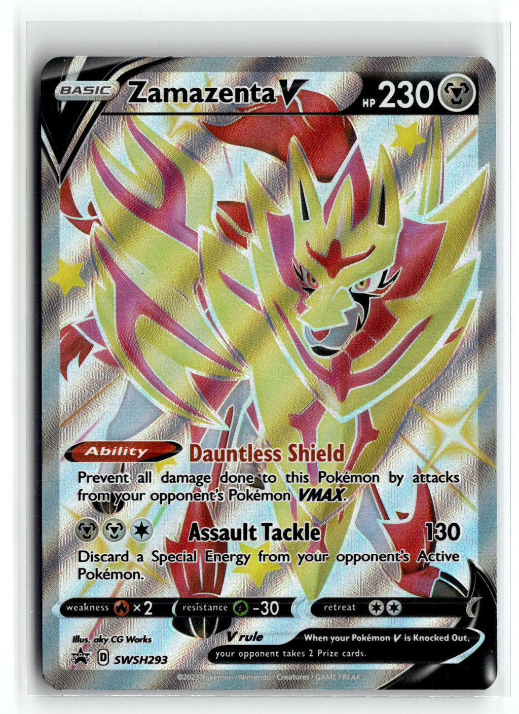 Pokemon tcg SWSH: Sword & Shield Promo Cards #SWSH293 Zamazenta V (Shiny)