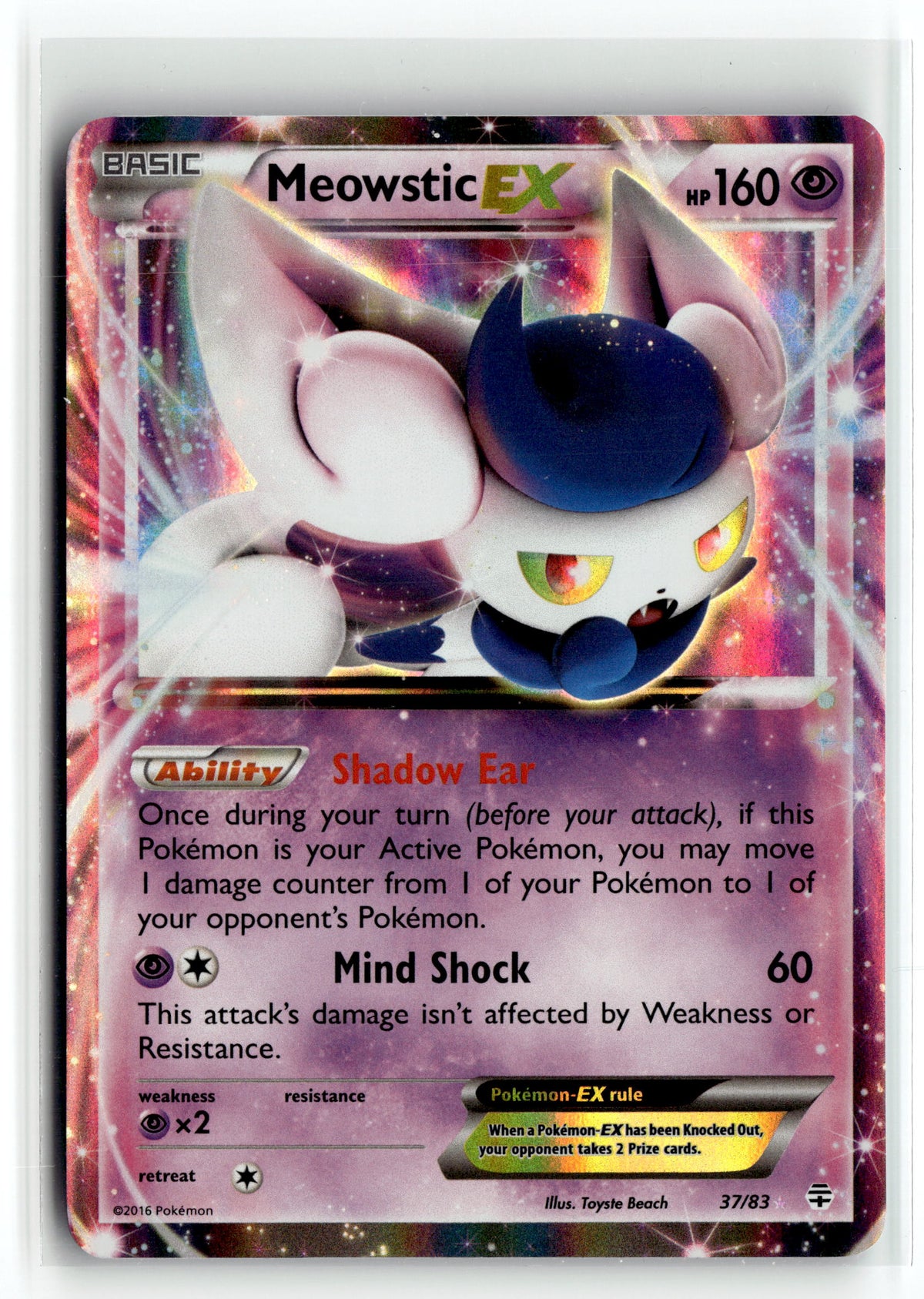 Pokemon tcg Generations #37/83 Meowstic EX