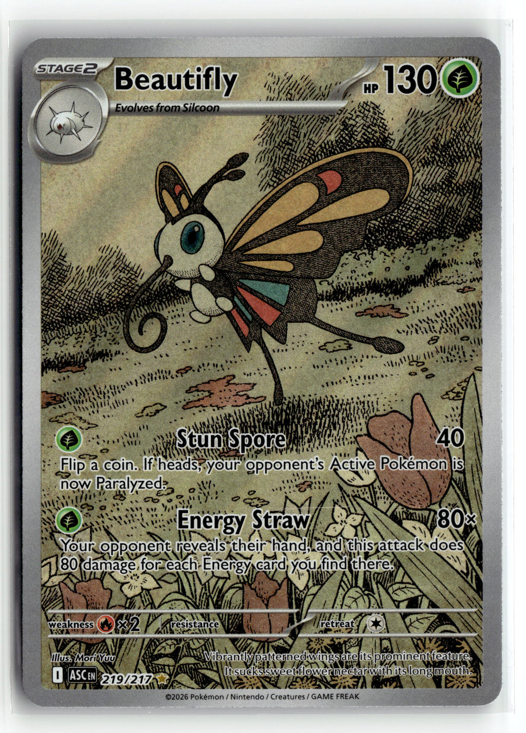 Pokemon tcg ME: Ascended Heroes #219/217 Beautifly