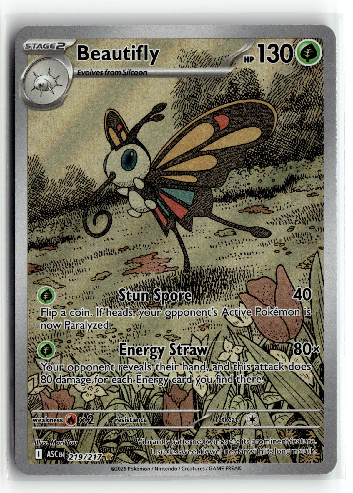 Pokemon tcg ME: Ascended Heroes #219/217 Beautifly