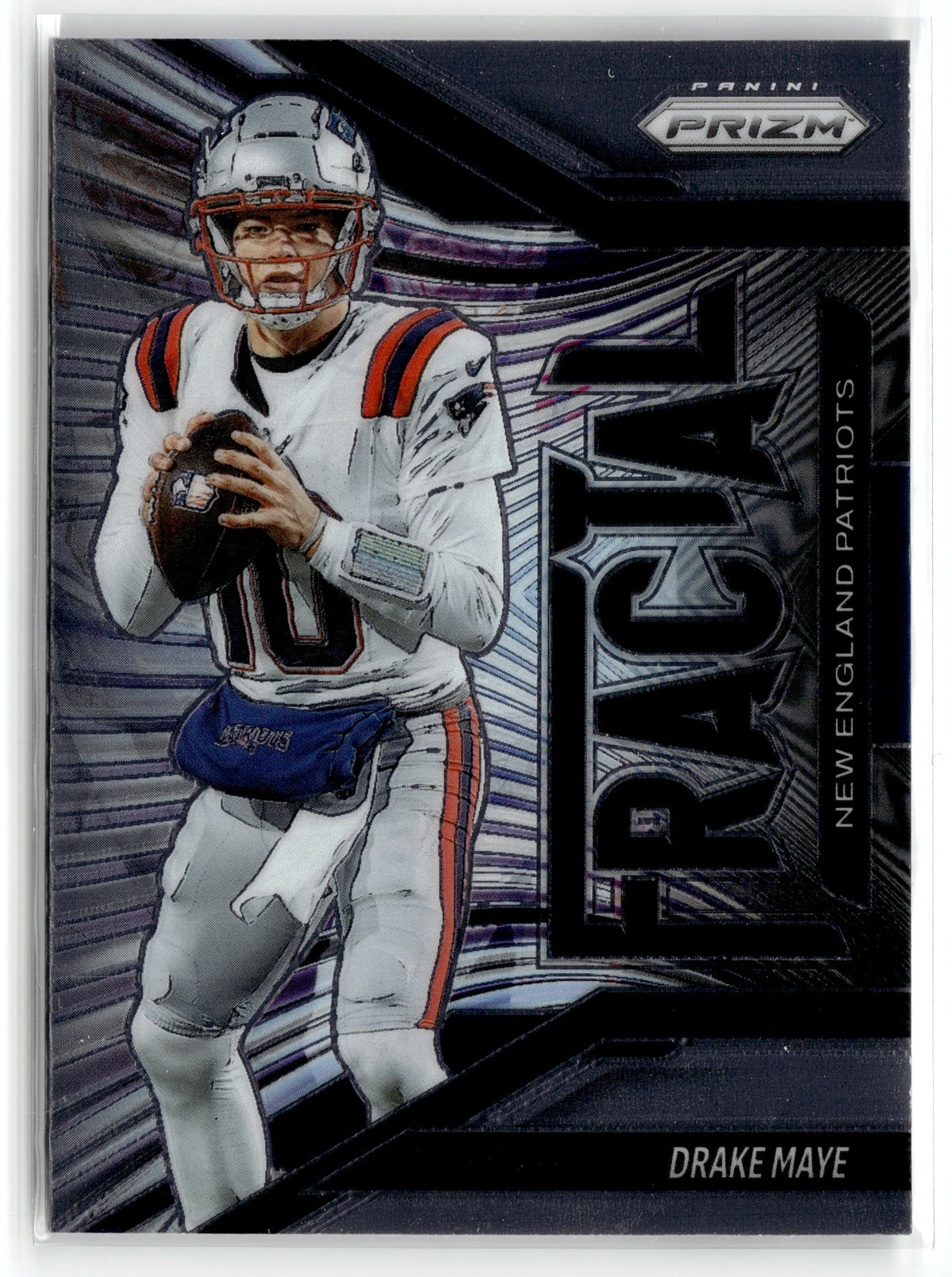 2025 Panini Prizm #7 Drake Maye Fractal