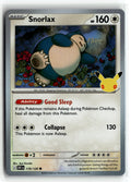 Pokemon tcg ME: 30th Celebration #119/128 Snorlax