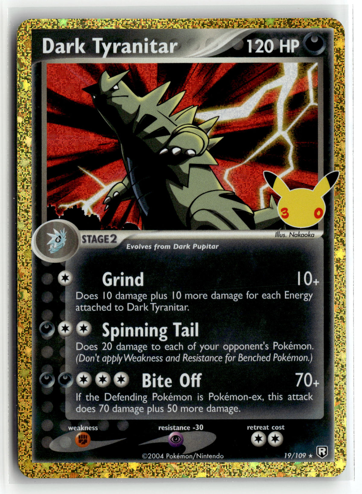 Pokemon tcg ME: 30th Celebration Classic Collection #19/109 Dark Tyranitar