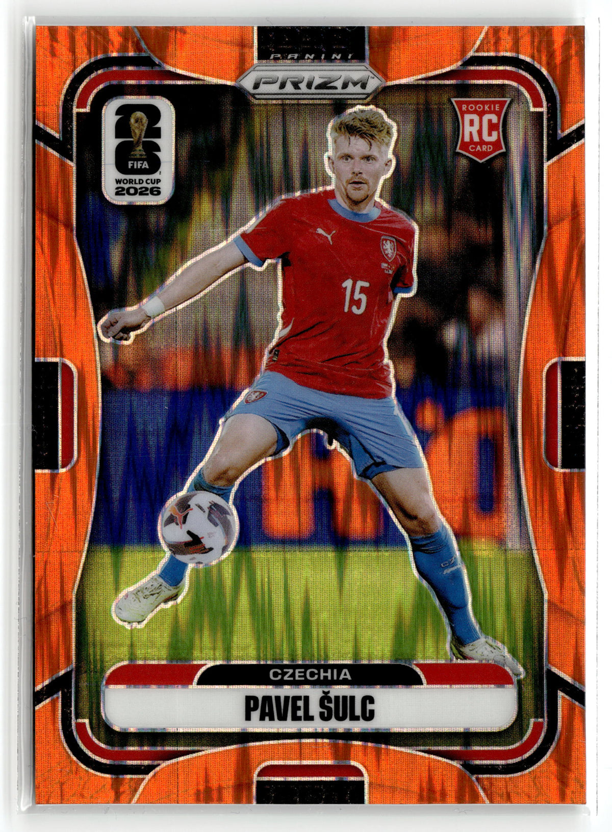 2026 Panini Prizm FIFA World Cup #482 Pavel Sulc Orange Flash Prizm #/315
