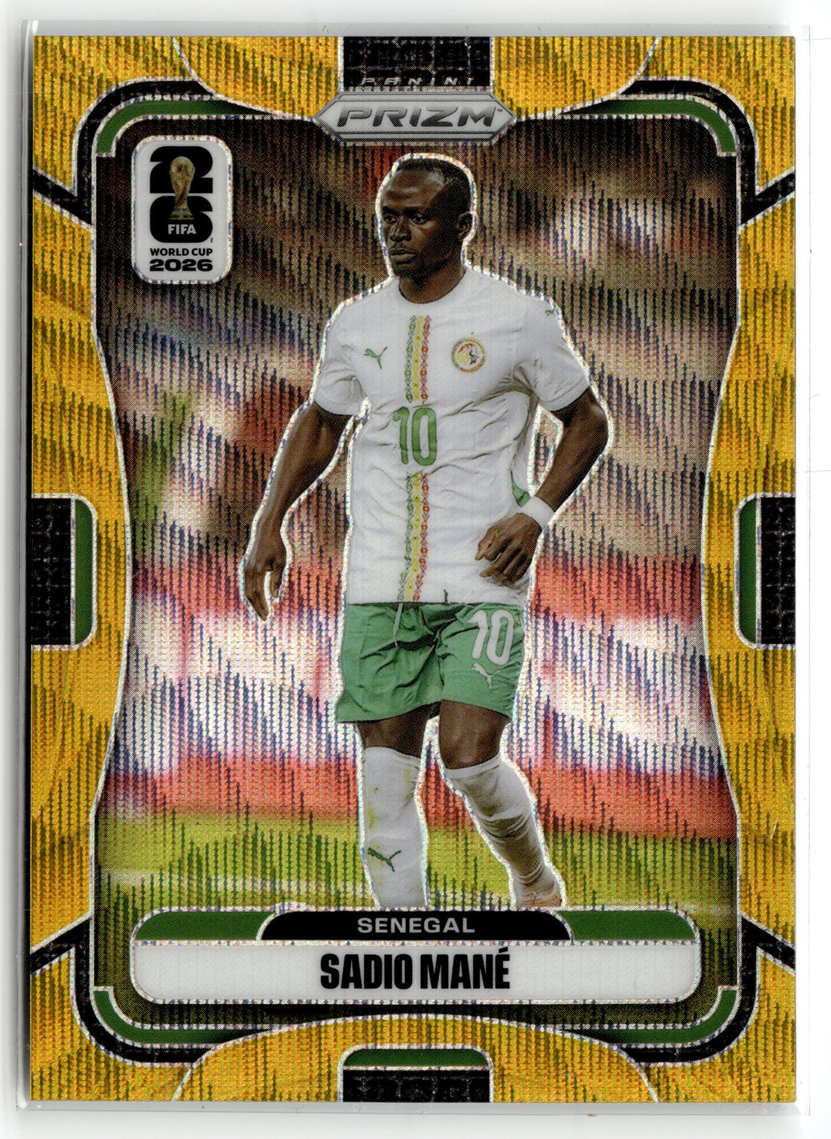 2026 Panini Prizm FIFA World Cup #406 Sadio Mane Breakaway Gold Prizm #/10