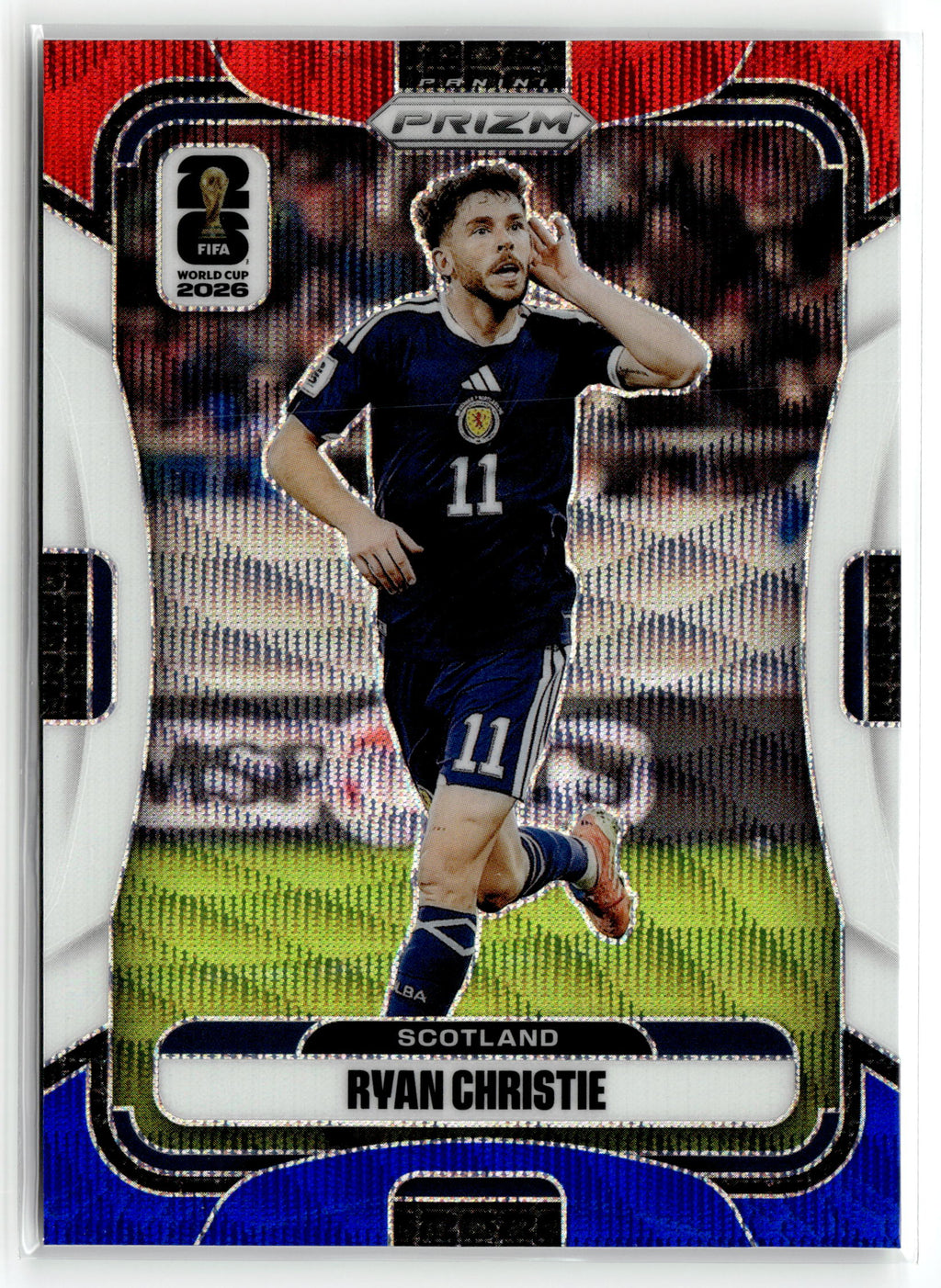 2026 Panini Prizm FIFA World Cup #390 Ryan Christie Red, White & Blue Prizm