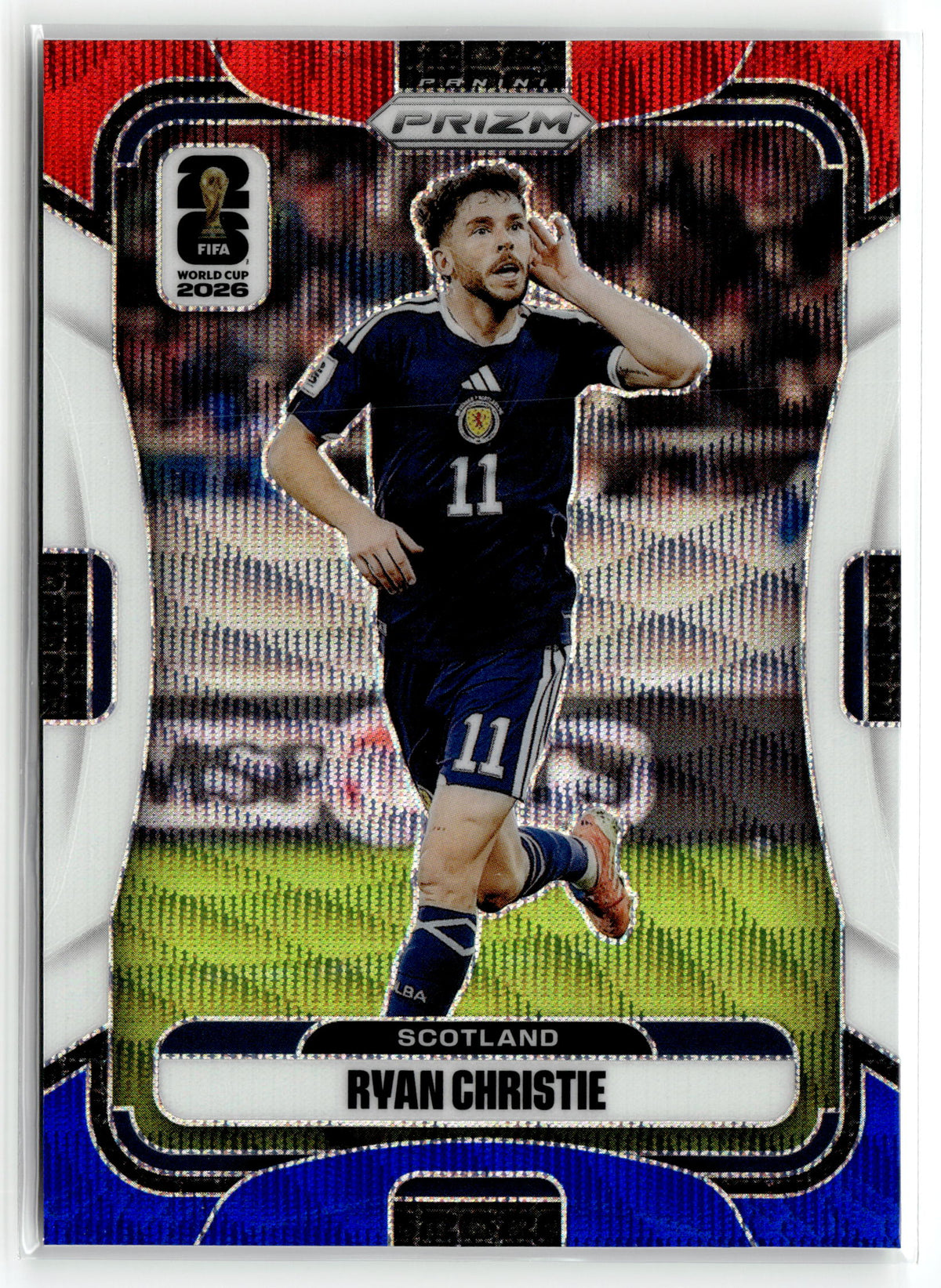 2026 Panini Prizm FIFA World Cup #390 Ryan Christie Red, White & Blue Prizm