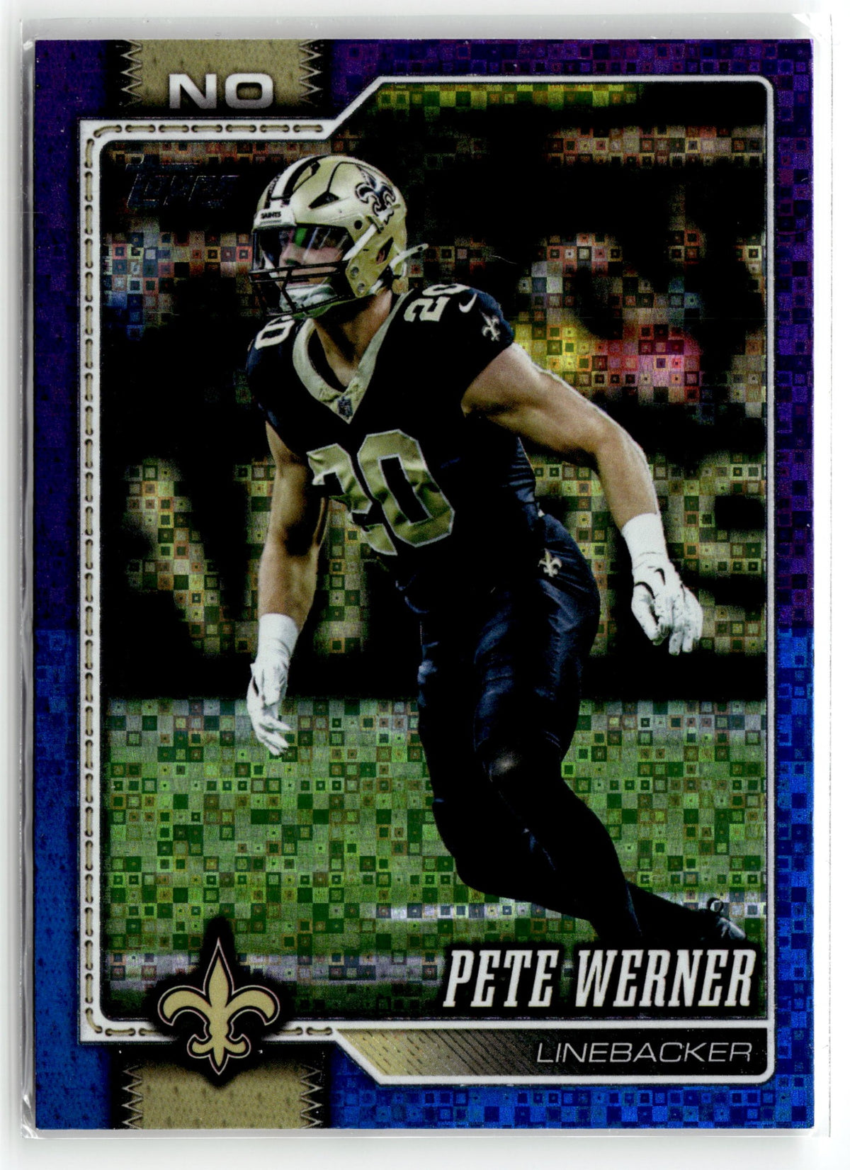 2026 Topps Flagship #44 Pete Werner Aqua Holo Foil