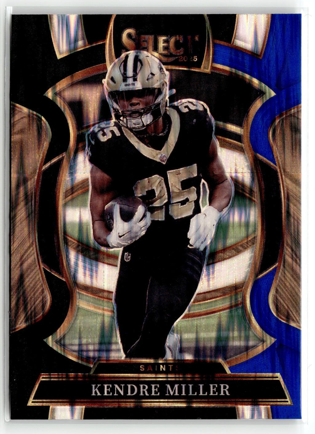 2025 Panini Select #40 Kendre Miller Black and Blue Prizm Shock