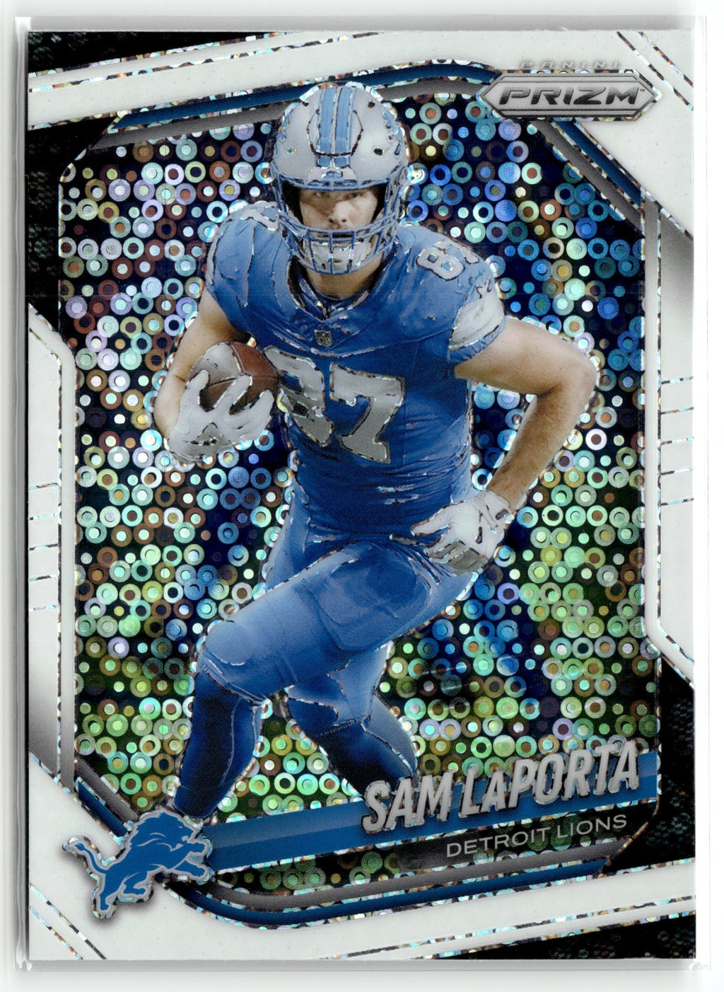 2025 Panini Prizm #122 Sam LaPorta White Disco