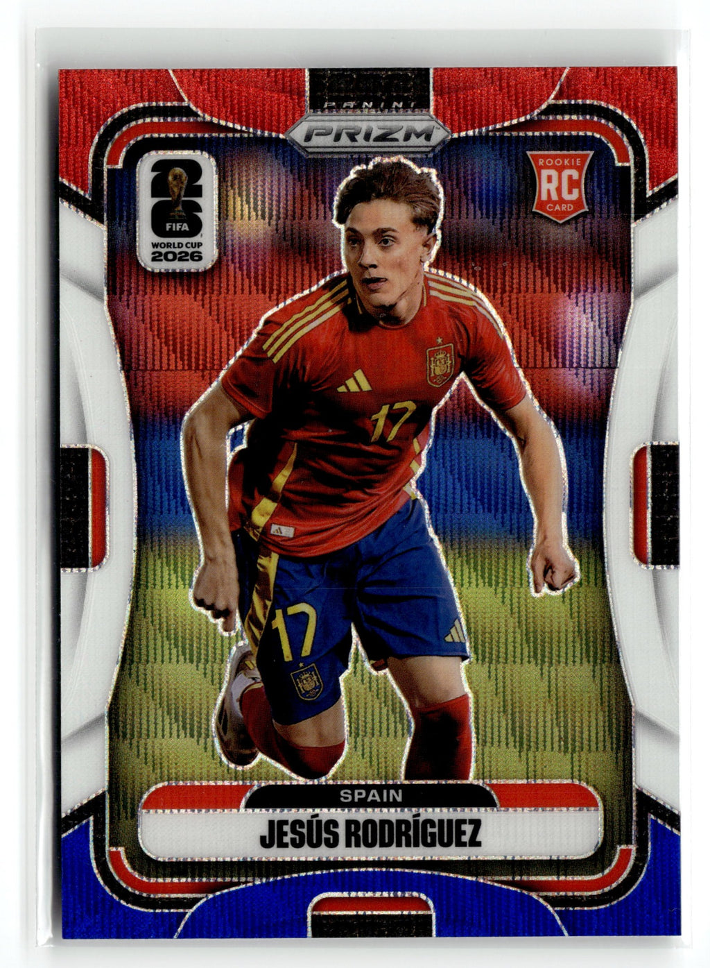 2026 Panini Prizm FIFA World Cup #73 Jesus Rodriguez Red, White & Blue Prizm
