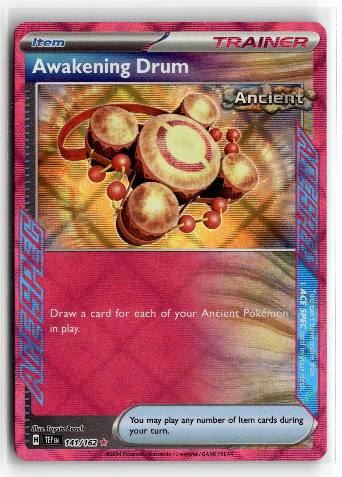 Pokemon tcg SV05: Temporal Forces #141/162 Awakening Drum