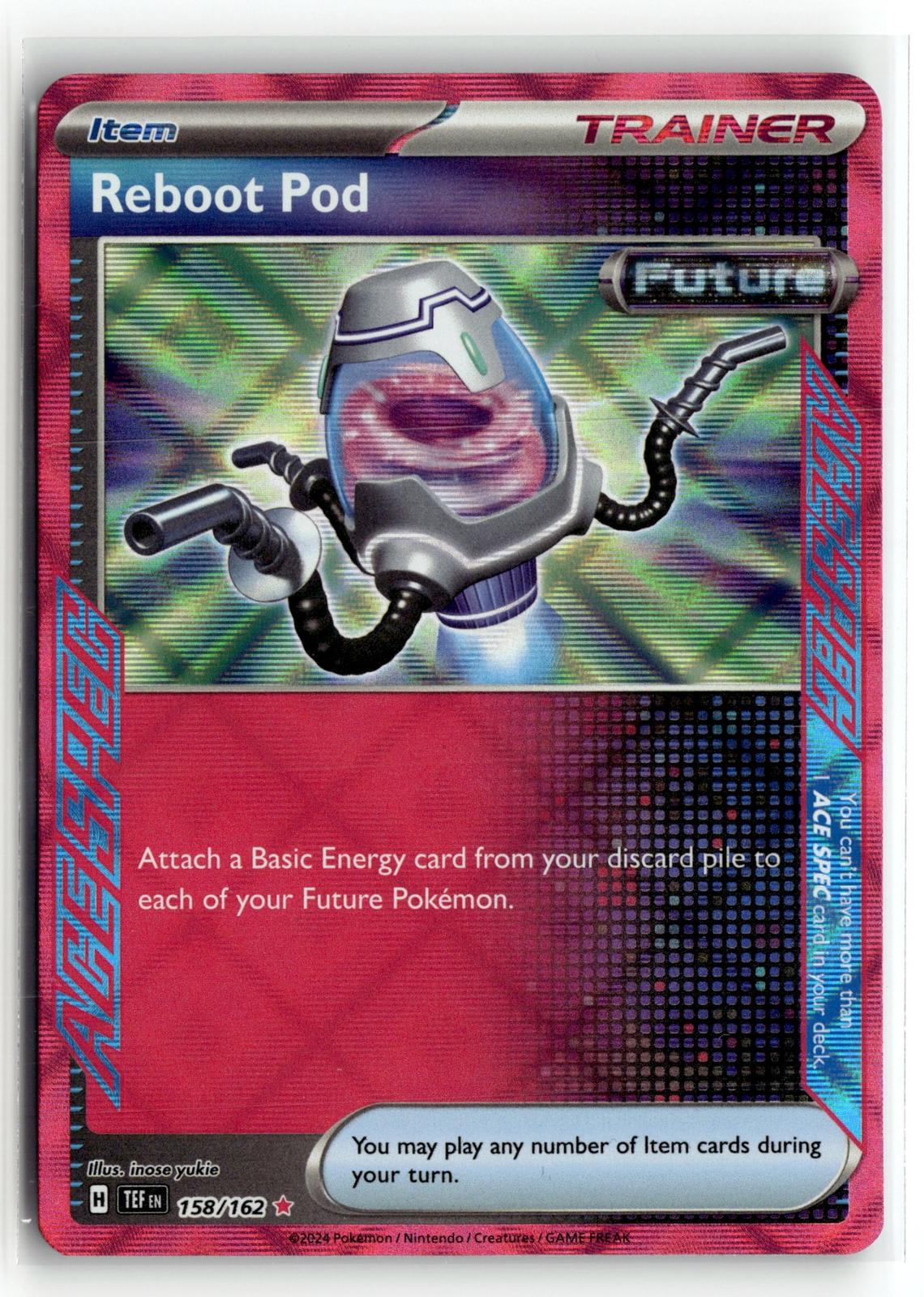 Pokemon tcg SV05: Temporal Forces #158/162 Reboot Pod