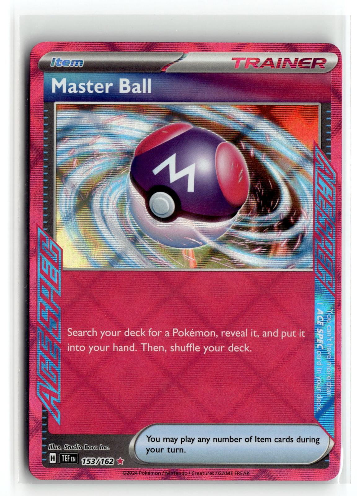 Pokemon tcg SV05: Temporal Forces #153/162 Master Ball