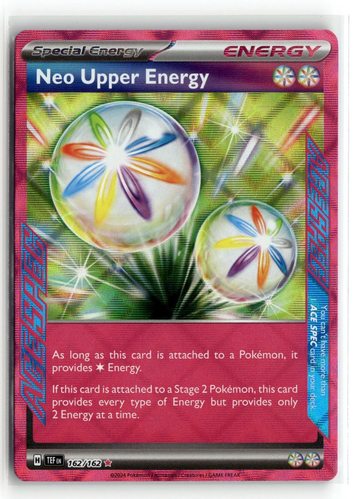 Pokemon tcg SV05: Temporal Forces #162/162 Neo Upper Energy