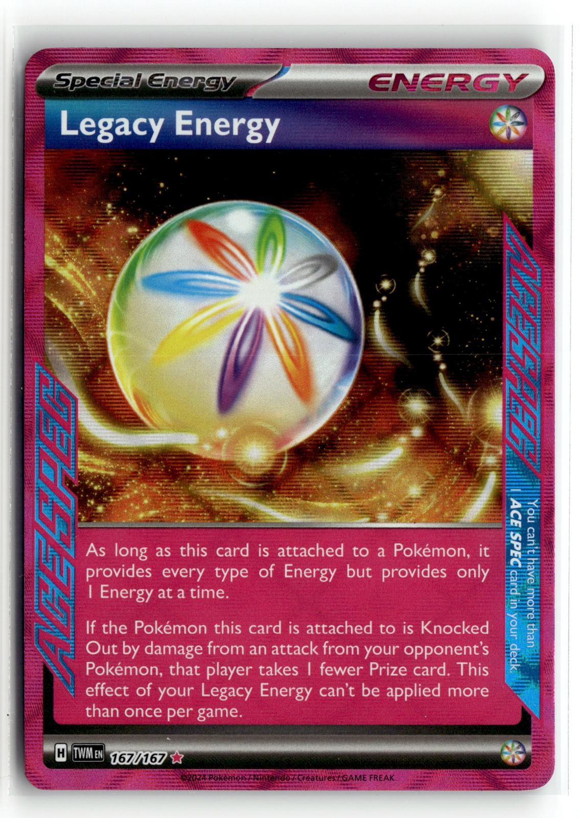 Pokemon tcg SV06: Twilight Masquerade #167/167 Legacy Energy