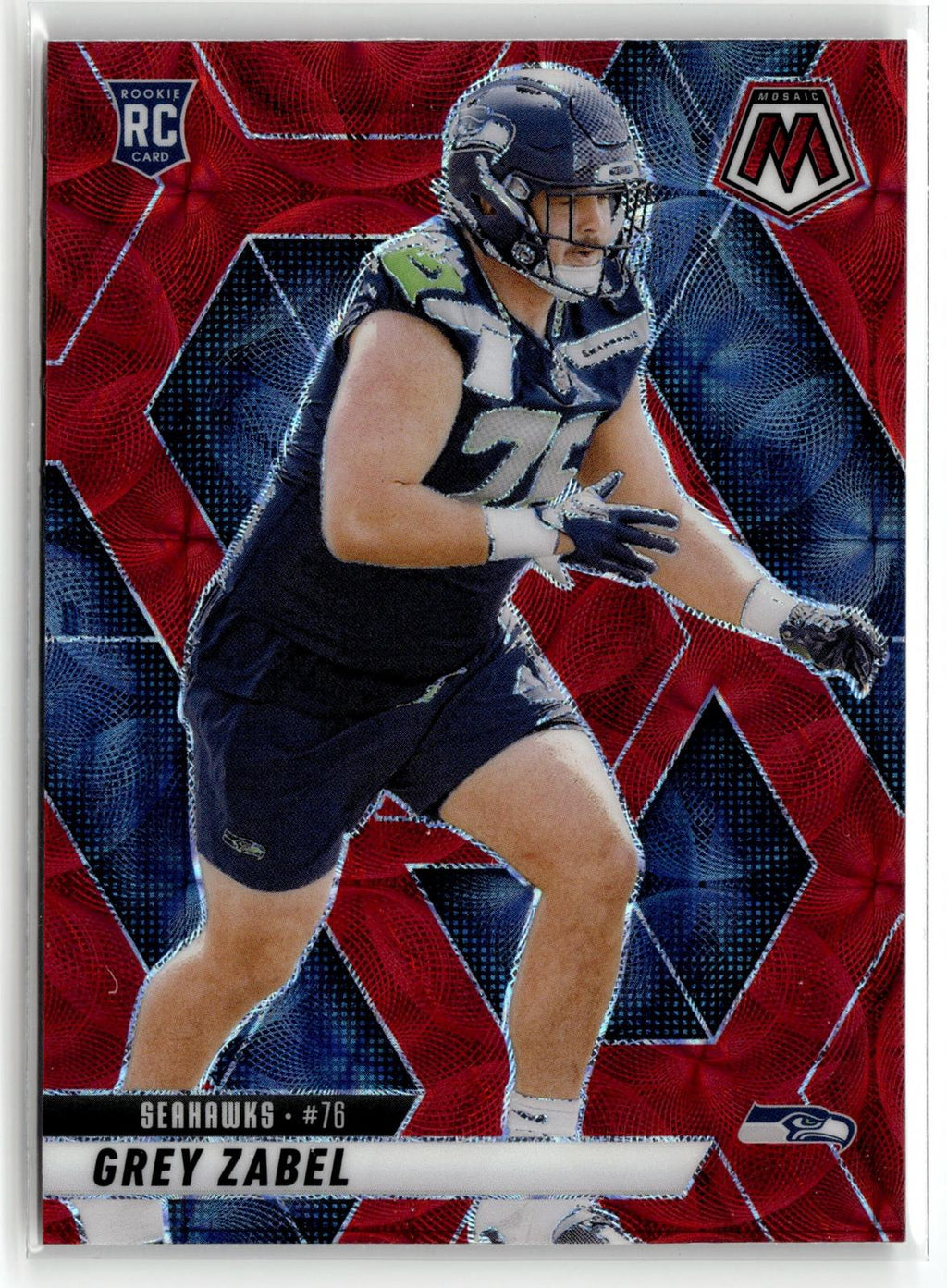 2025 Panini Mosaic #328 Grey Zabel Blue Scope