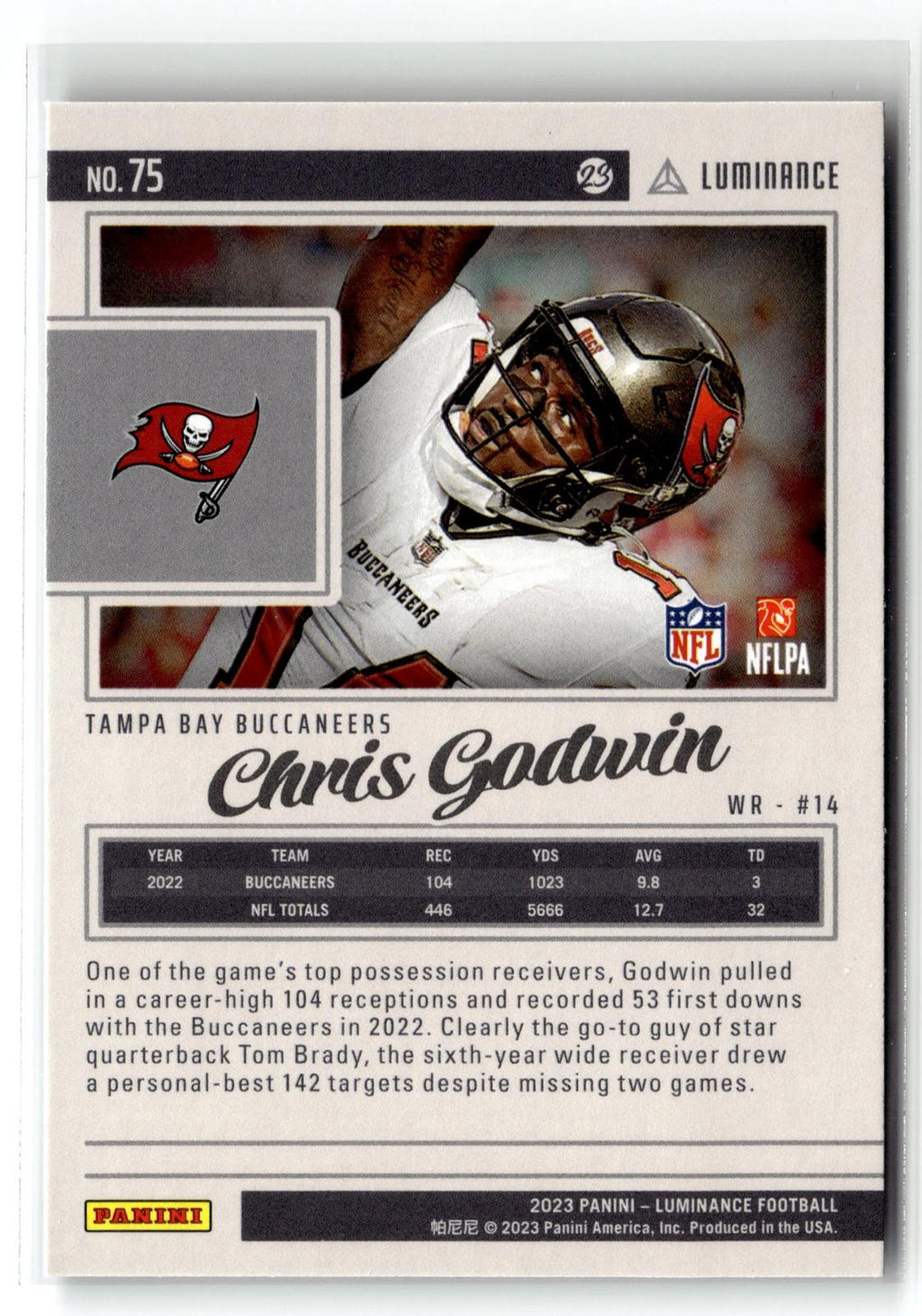 2023 Panini Luminance #75 Chris Godwin