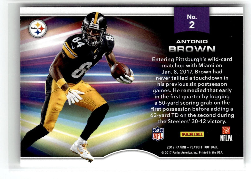 2017 Panini Playoff #2 Antonio Brown Playoff Momentum