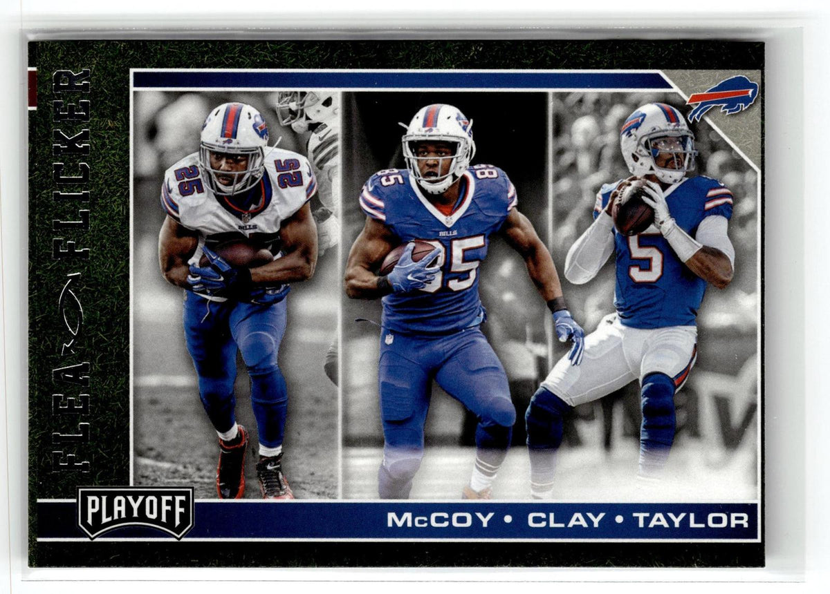 2017 Panini Playoff #12 Charles Clay / LeSean McCoy / Tyrod Taylor Flea Flicker