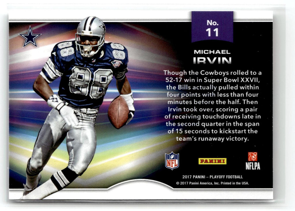 2017 Panini Playoff #11 Michael Irvin Playoff Momentum