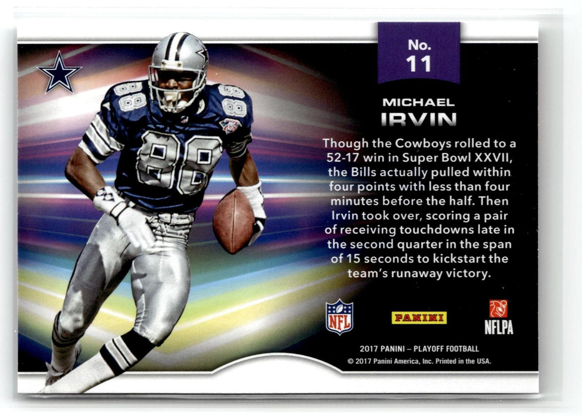 2017 Panini Playoff #11 Michael Irvin Playoff Momentum
