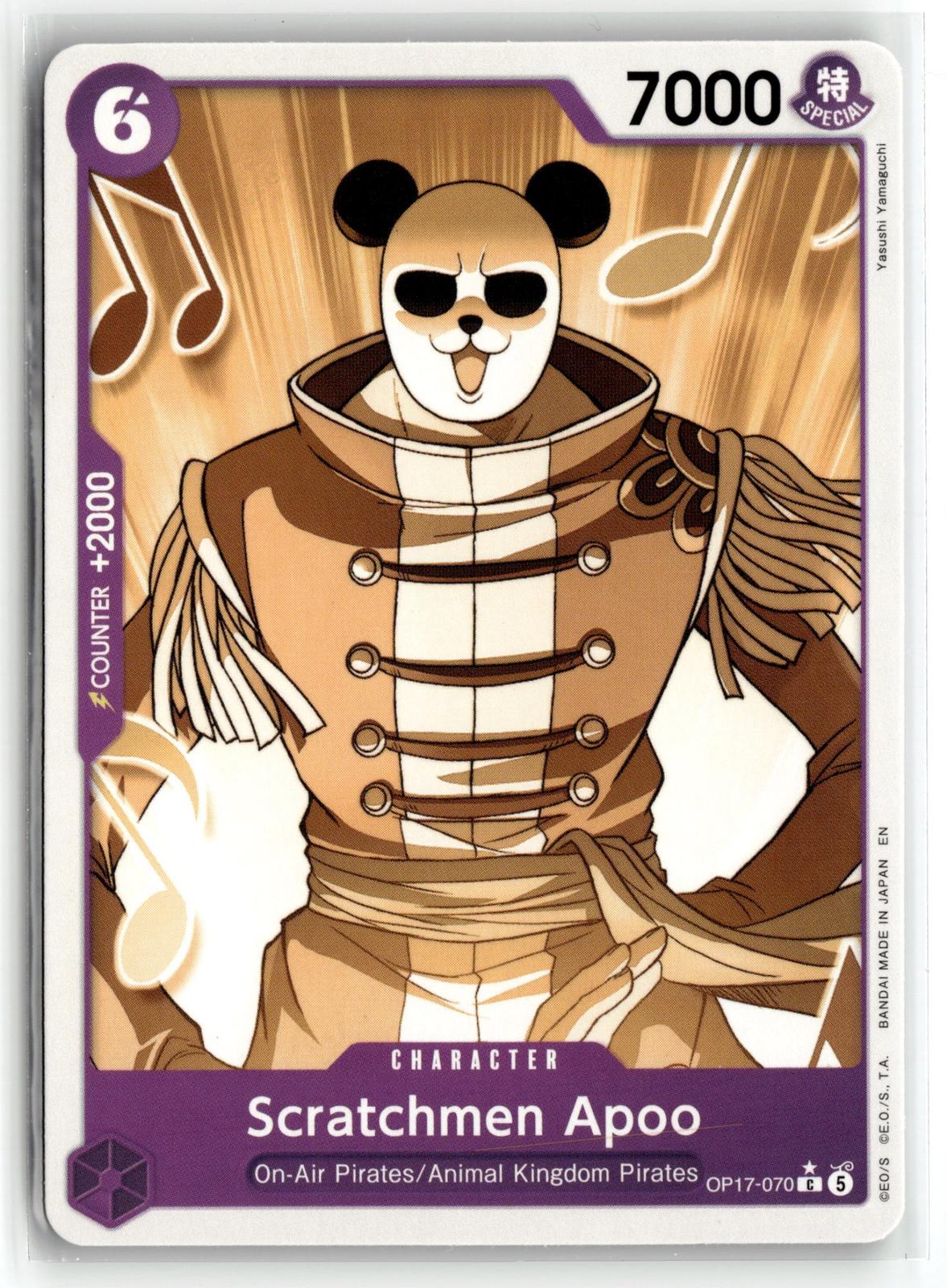 #OP17-070 Scratchmen Apoo (Pandaman Art) The World's Strongest Warriors