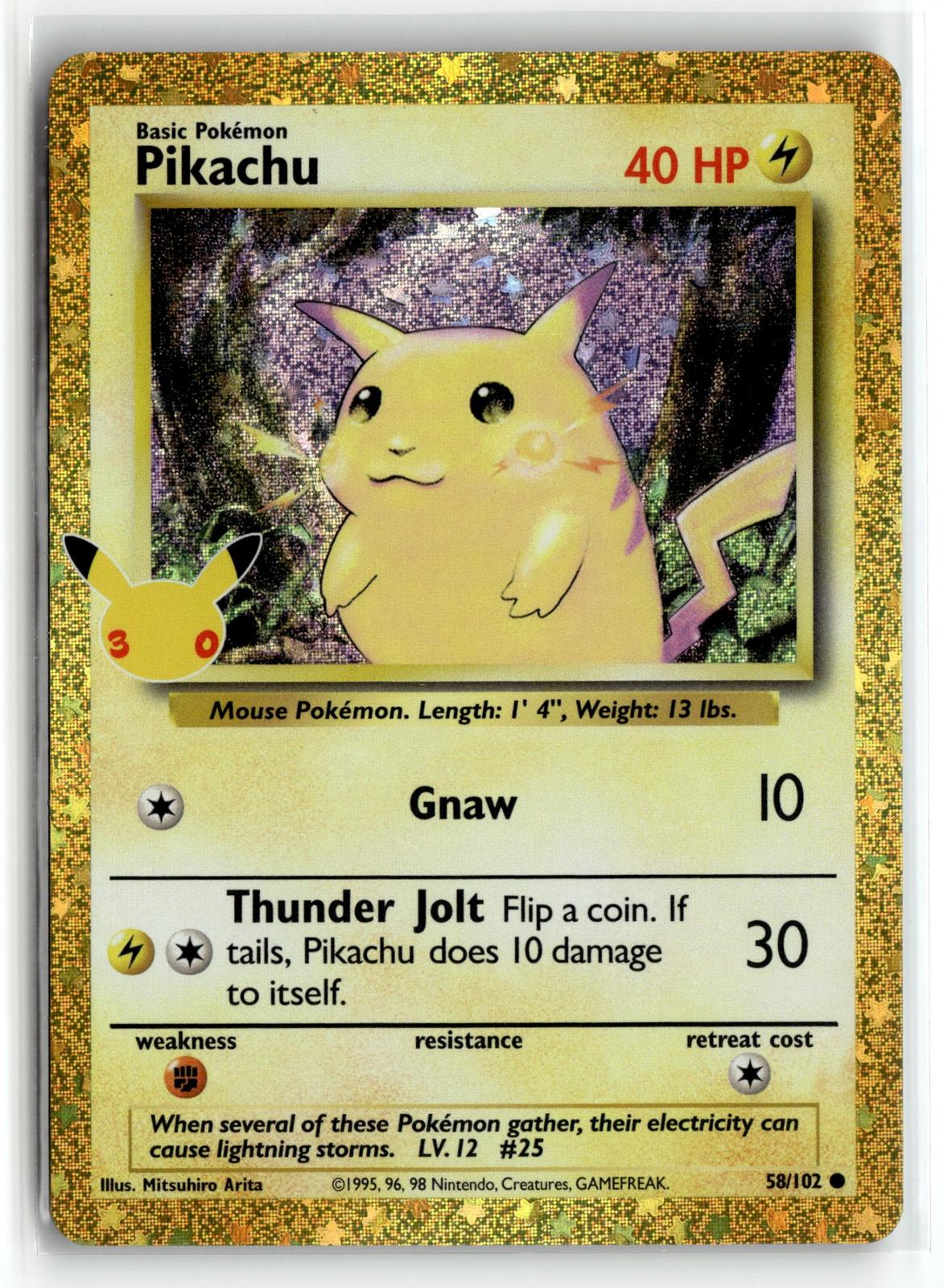 Pokemon tcg ME: 30th Celebration Classic Collection #58/102 Pikachu