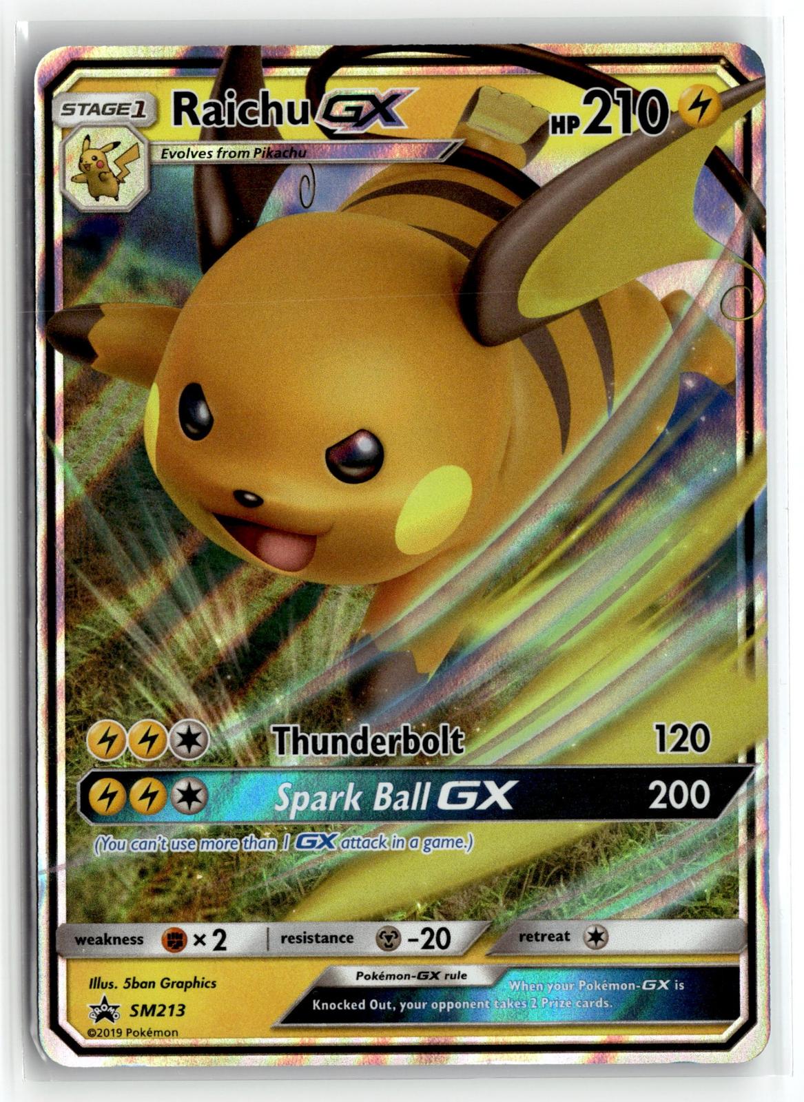 Pokemon tcg SM Promos #SM213 Raichu GX