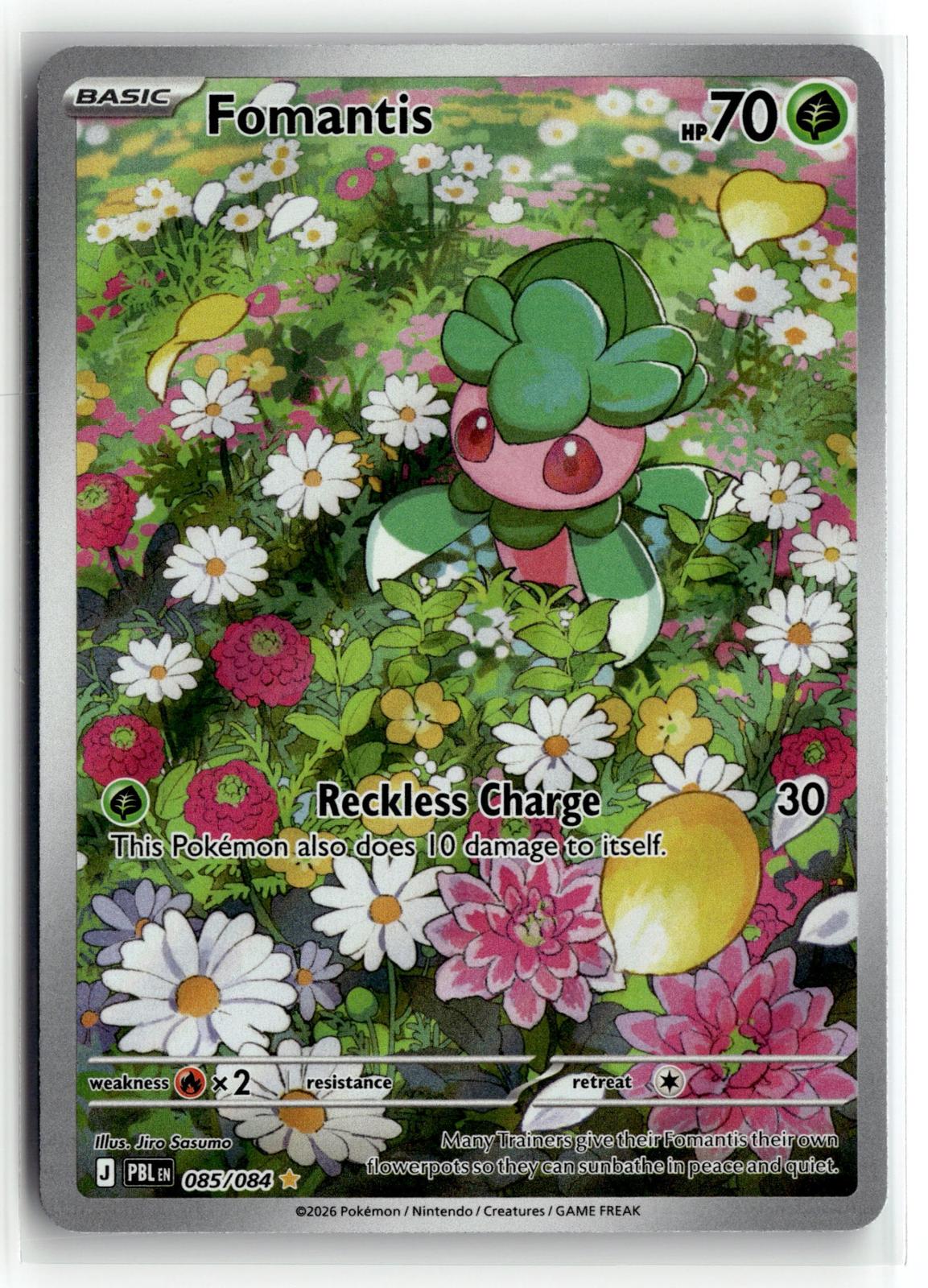 Pokemon tcg ME05: Pitch Black #085/084 Fomantis