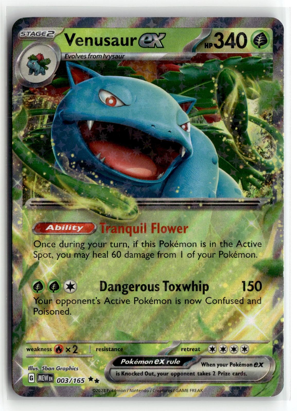 Pokemon tcg SV: Scarlet & Violet 151 #003/165 Venusaur ex