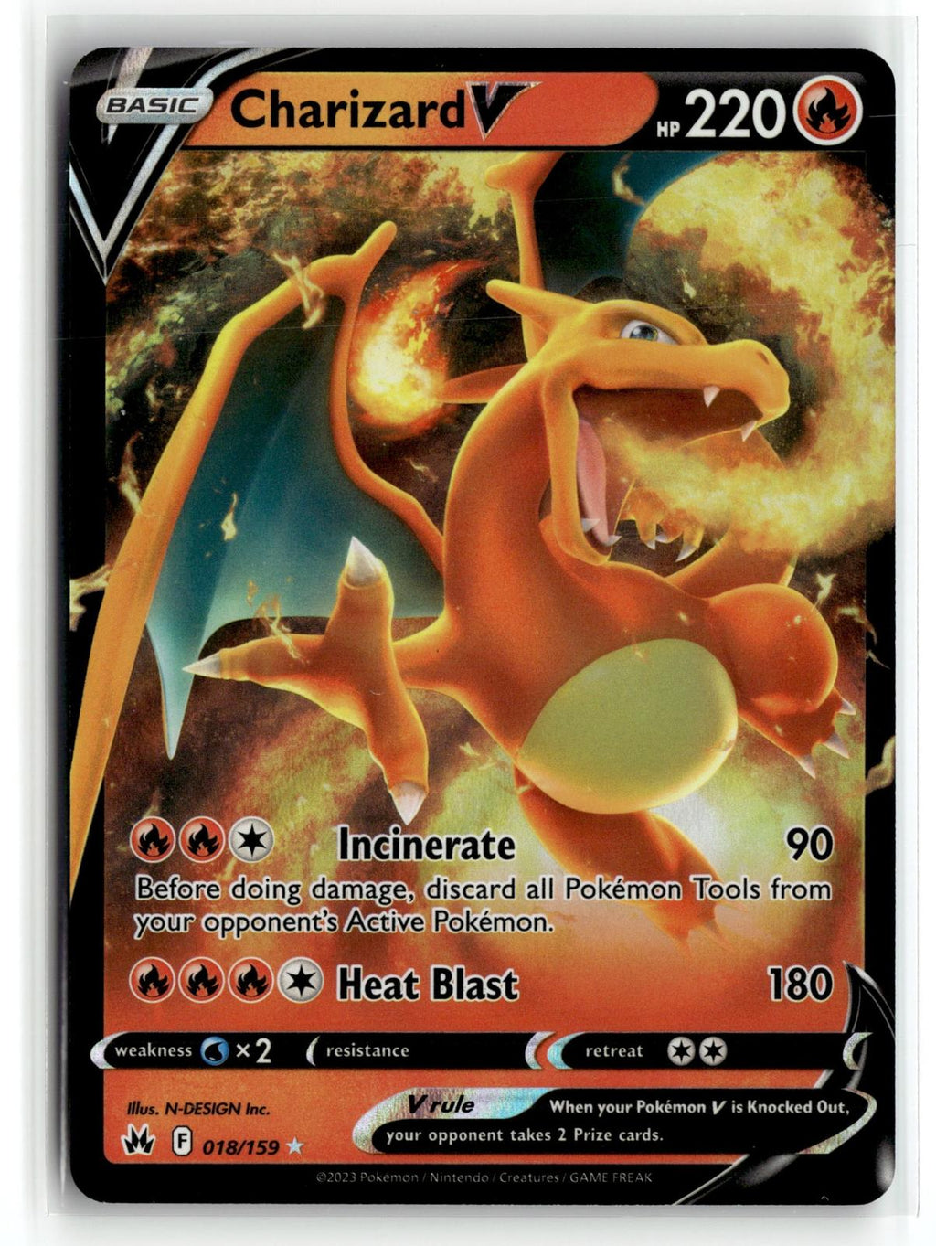 Pokemon tcg SWSH: Crown Zenith #018/159 Charizard V