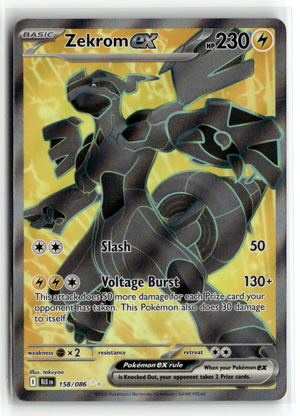 Pokemon tcg SV: Black Bolt #158/086 Zekrom ex
