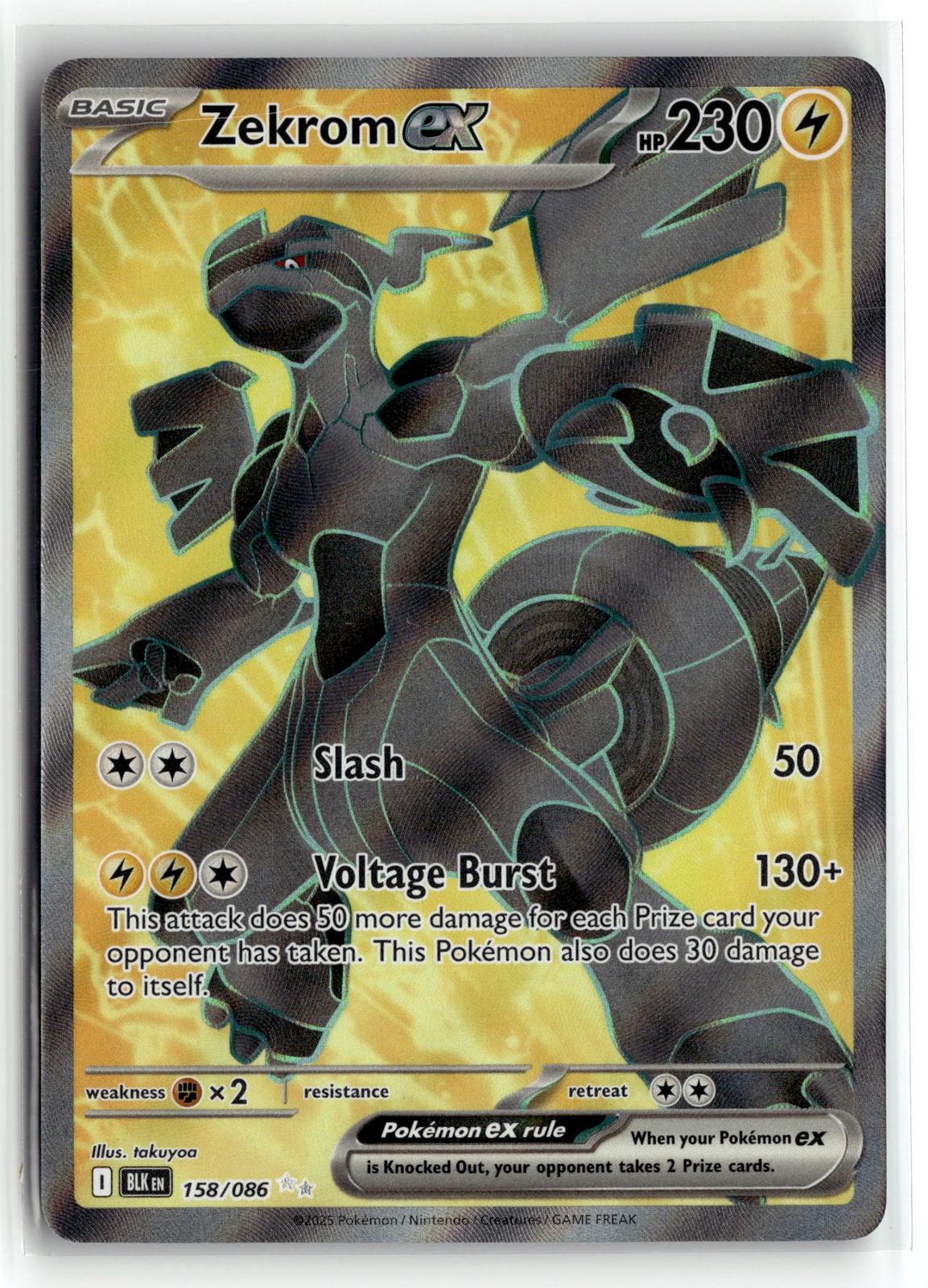 Pokemon tcg SV: Black Bolt #158/086 Zekrom ex