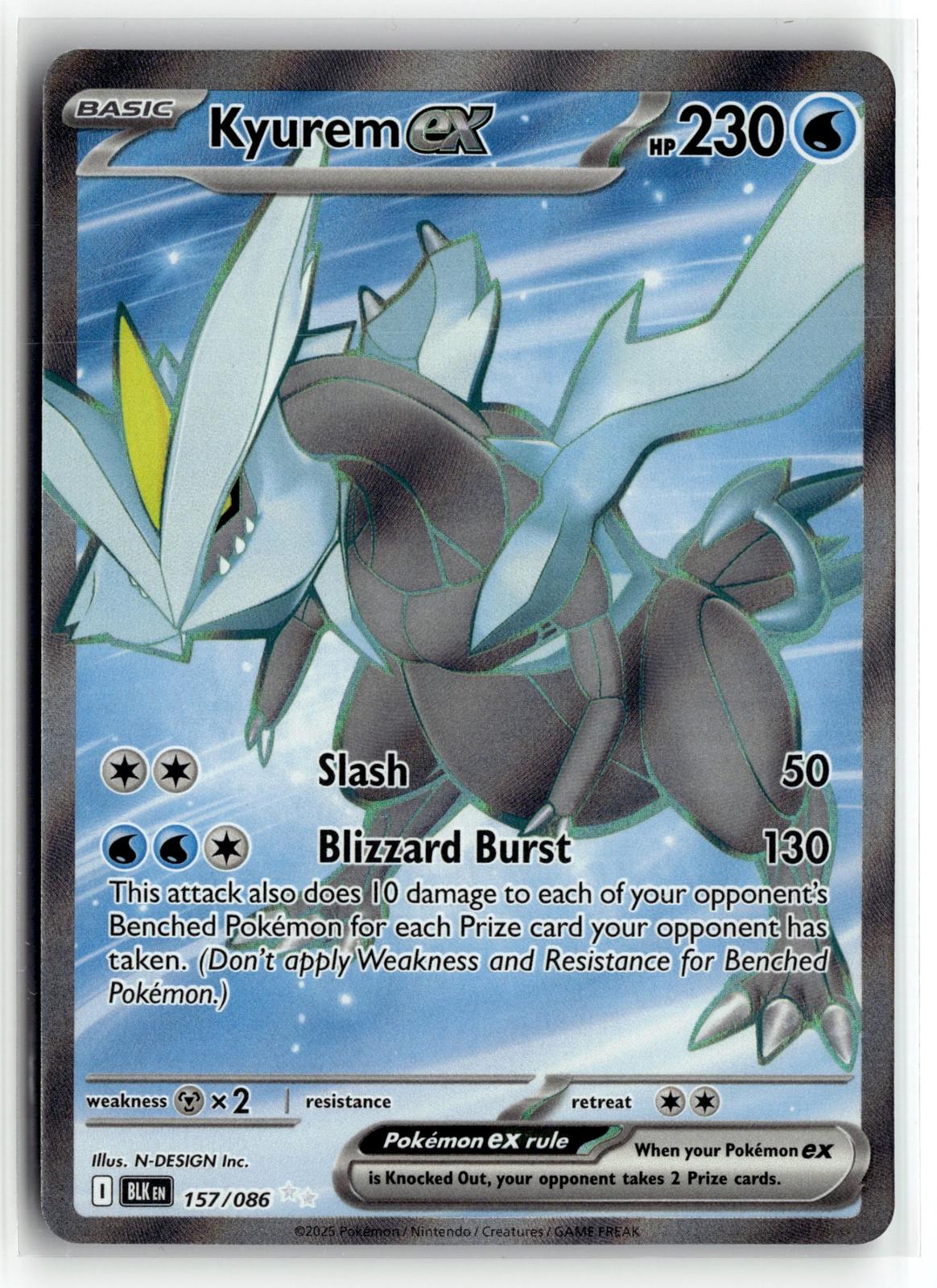 Pokemon tcg SV: Black Bolt #157/086 Kyurem ex