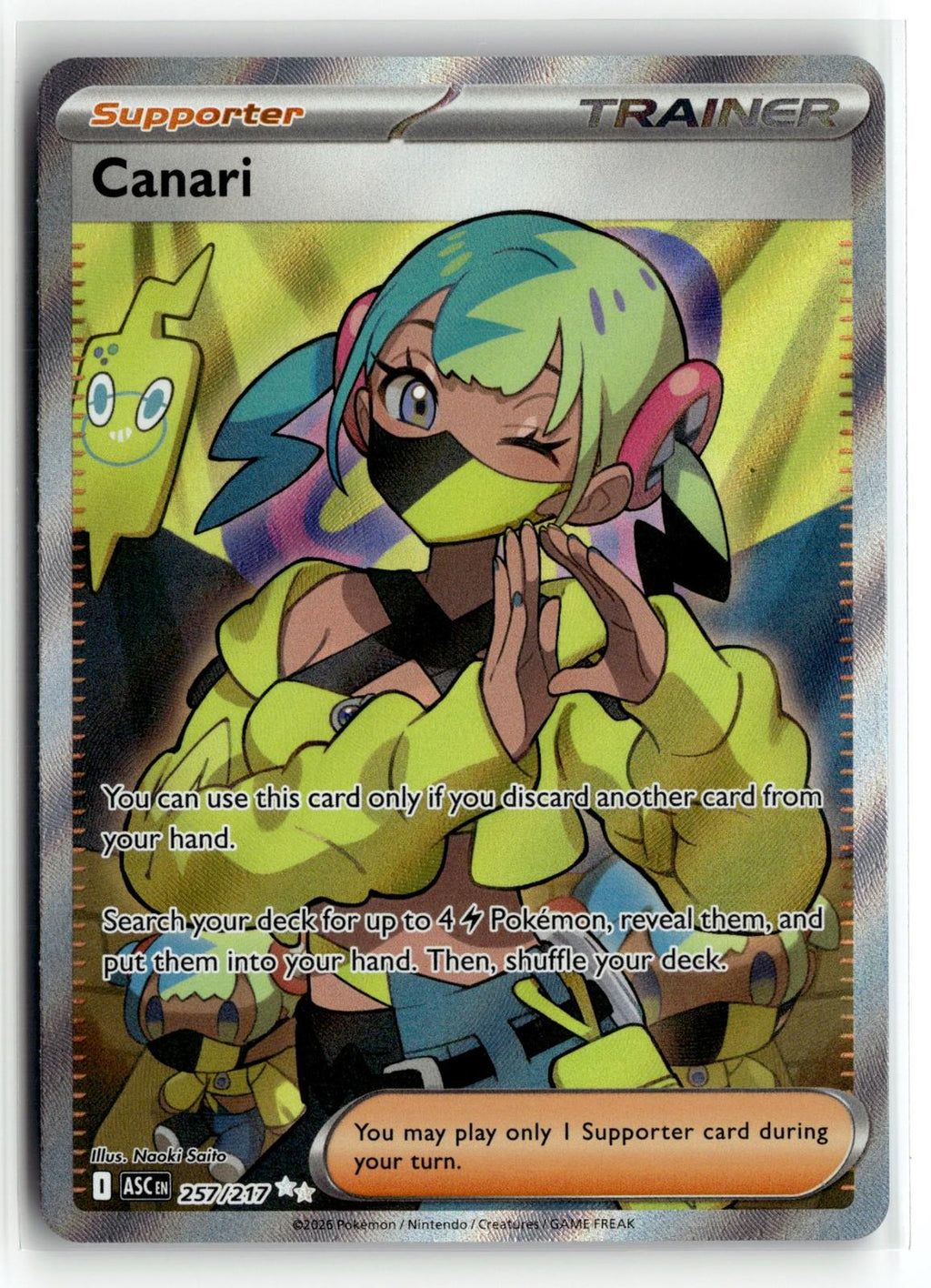 Pokemon tcg ME: Ascended Heroes #257/217 Canari
