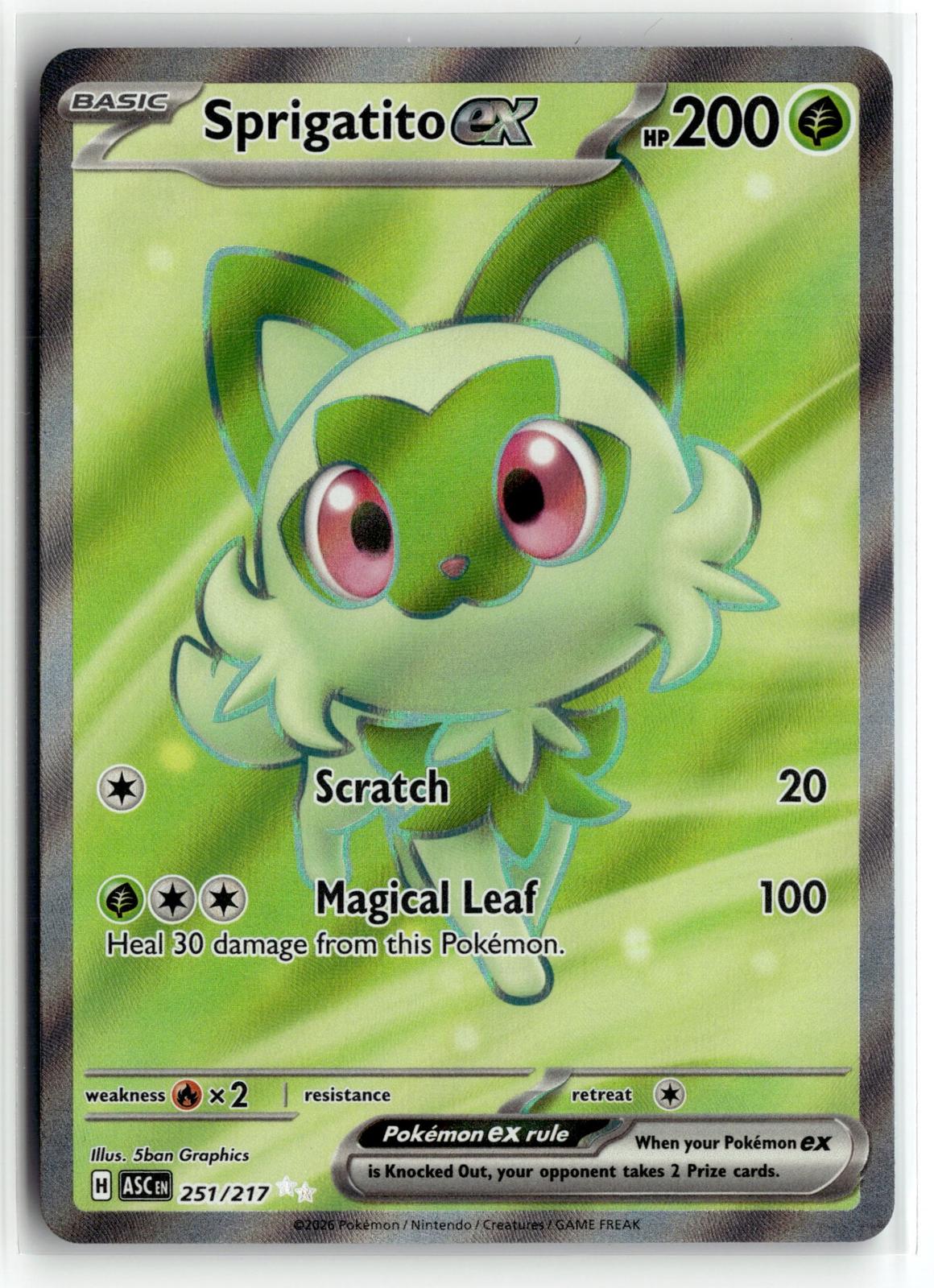 Pokemon tcg ME: Ascended Heroes #251/217 Sprigatito ex