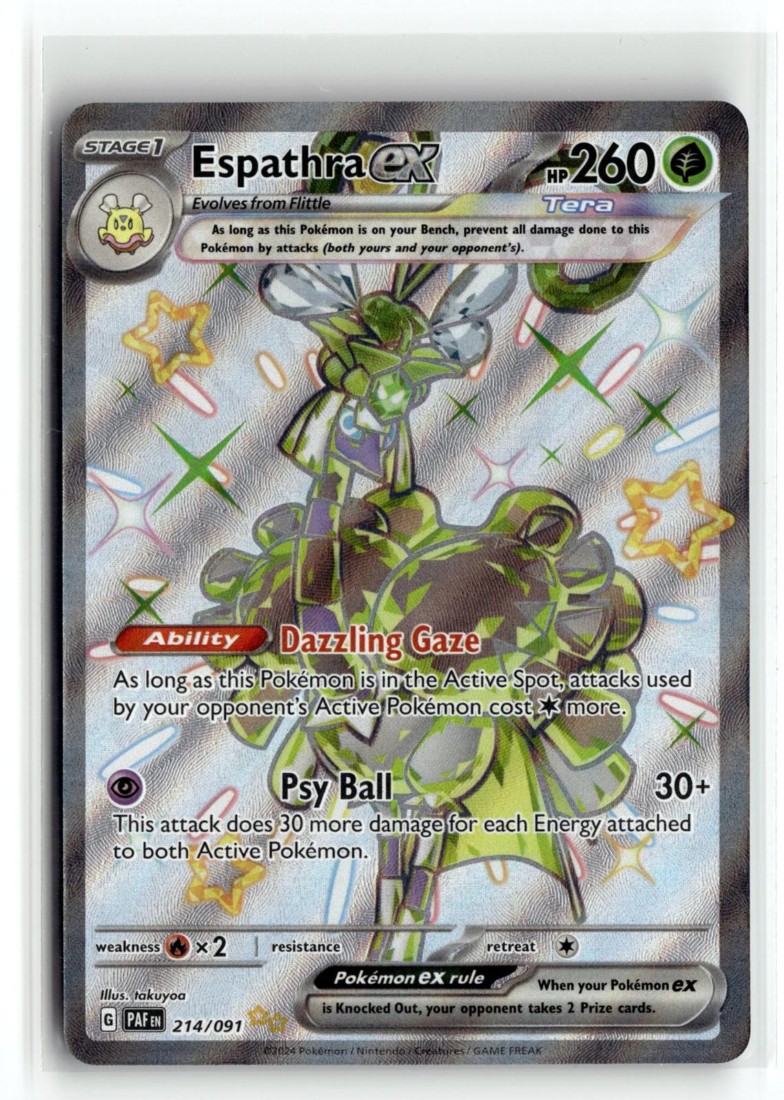 Pokemon tcg SV: Paldean Fates #214/091 Espathra ex